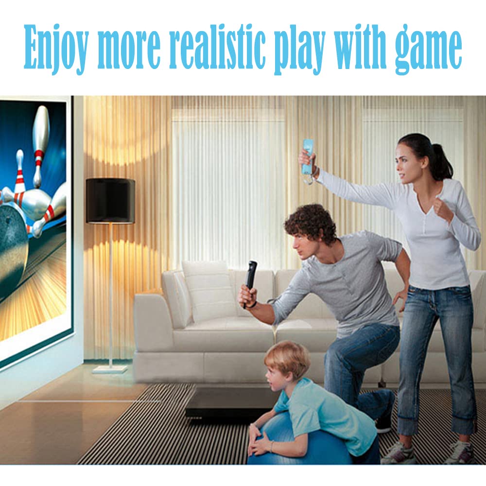 Wireless Wii Remote Controller 2-Pack for Wii U - White & Black for Gaming & Fitness