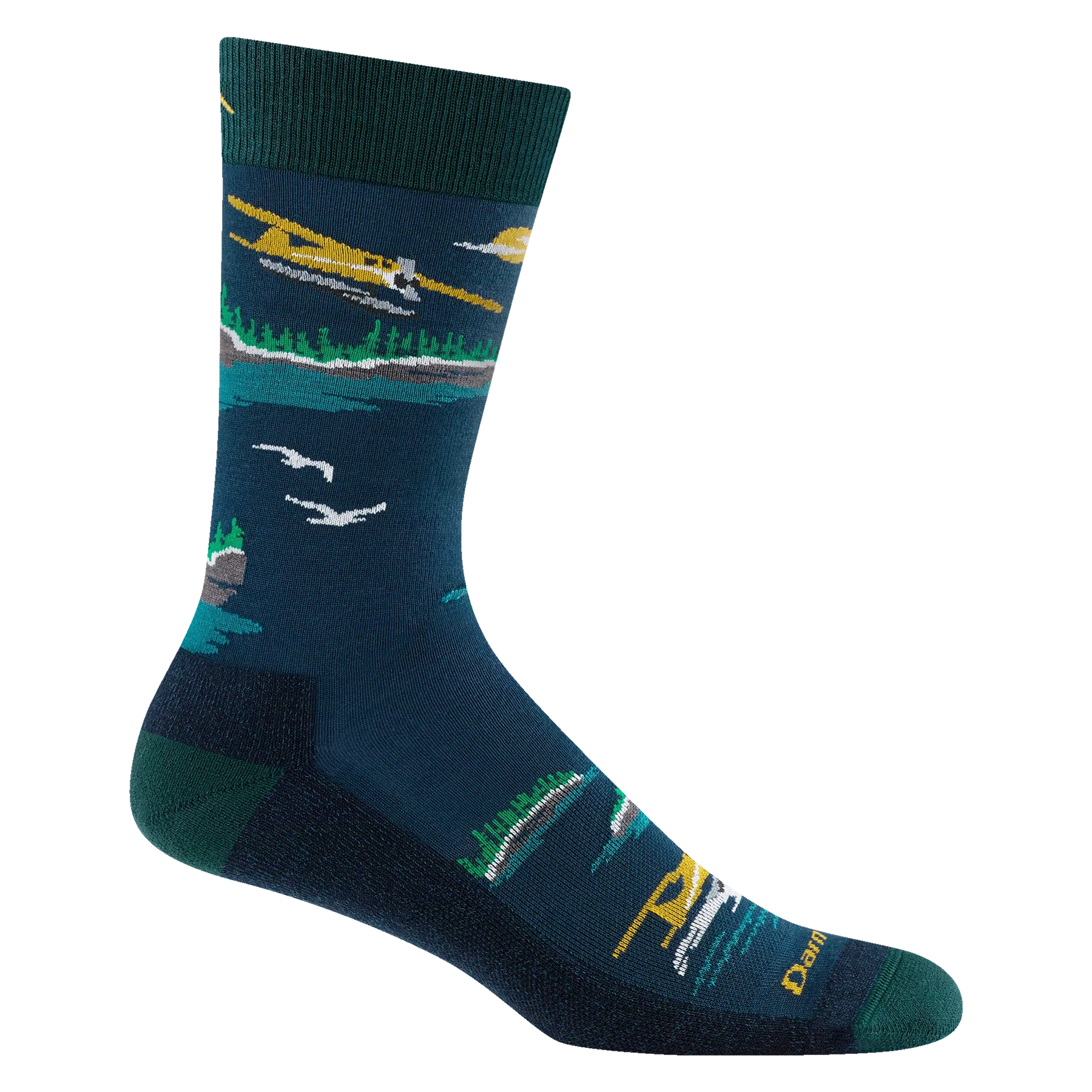 Darn Tough Float Boat Crew Lightweight Lifestyle Socks for Men – Comfortable Hiking, Running & Everyday Wear – Moisture-Wicking & Durable Outdoor Socks