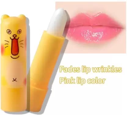 6 Pack Fruit Flavored Color Changing Lip Balm Set - Fun Cartoon Shaped Moisturizing Lip Care for Kids & Teens - Perfect for School, Parties & Gifts