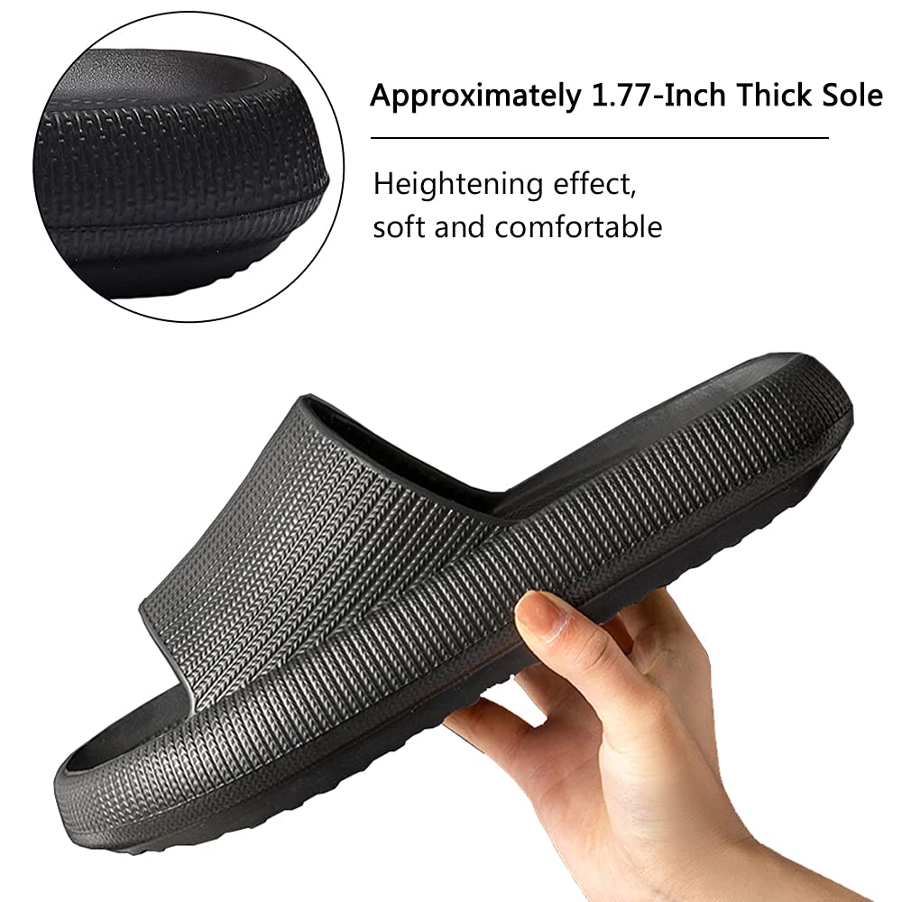Cloud Slippers for Women and Men - Ultra Soft Pillow Slippers with Non-Slip Sole | Shower Slides & Bathroom Sandals | Thick Cushioned Comfort for Home, Spa & Relaxation