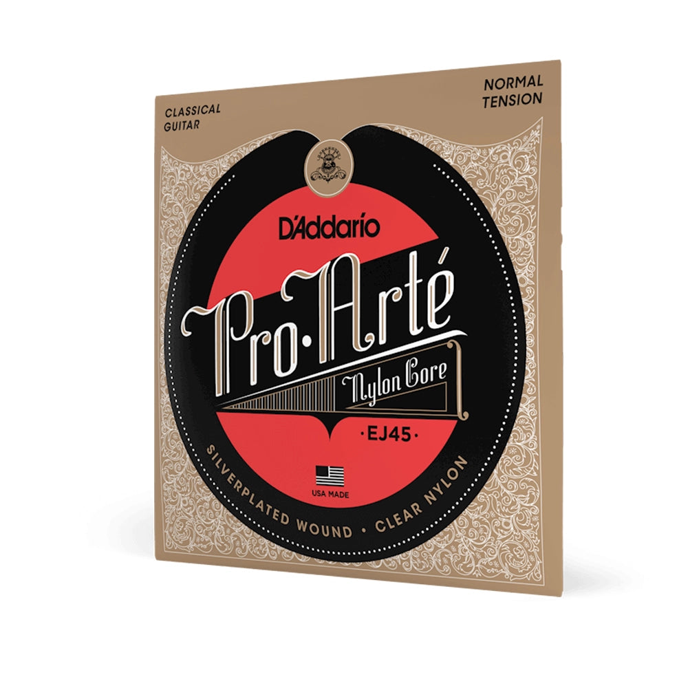 D'Addario EJ45 Pro Arte Normal Tension Classical Guitar Strings - Premium Nylon Strings for Classical & Flamenco Guitar - Perfect for Performances, Practice & Recording Sessions