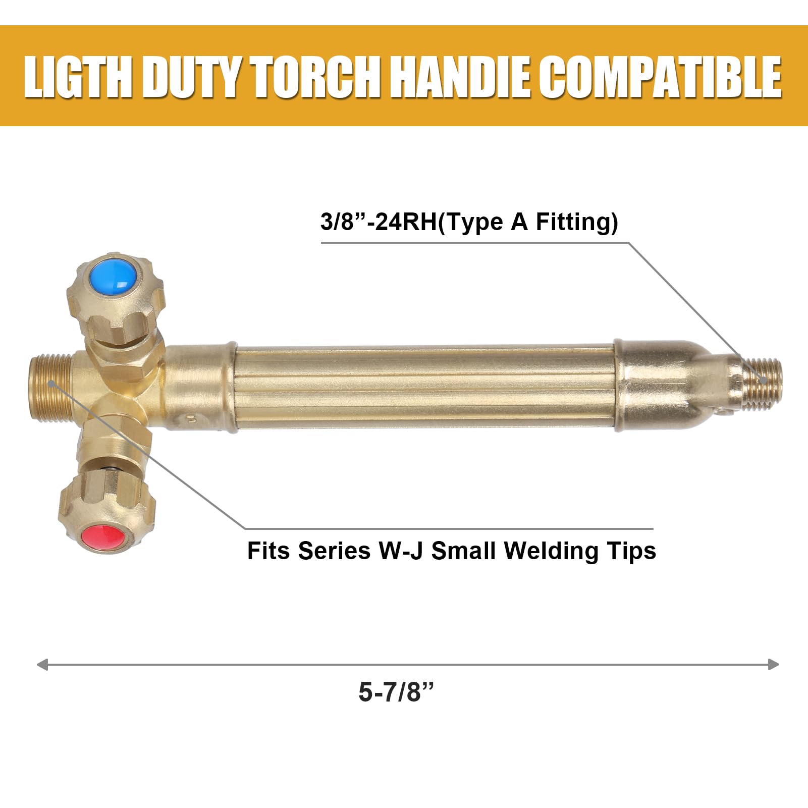 Portable Oxy Acetylene Welding & Cutting Torch Kit with Pressure Gauge, Brass Nozzle & Pipe - Professional Metal Welding Tool for DIY Projects, Auto Repair & Metal Fabrication (Gas Cylinder Not Included)