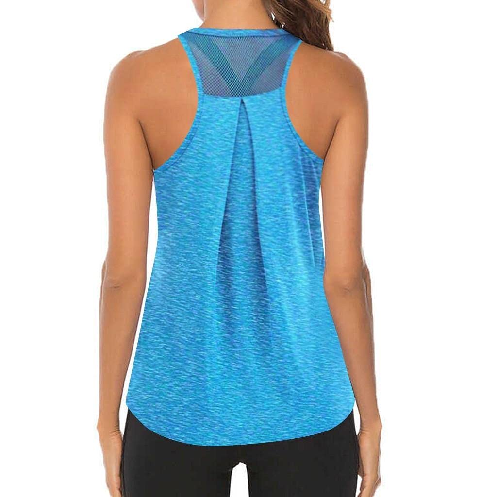 Trendy Women's Sleeveless Racerback Tank Tops - Breathable Summer Activewear & Casual Workout Shirts for Gym, Yoga, Running and Everyday Wear