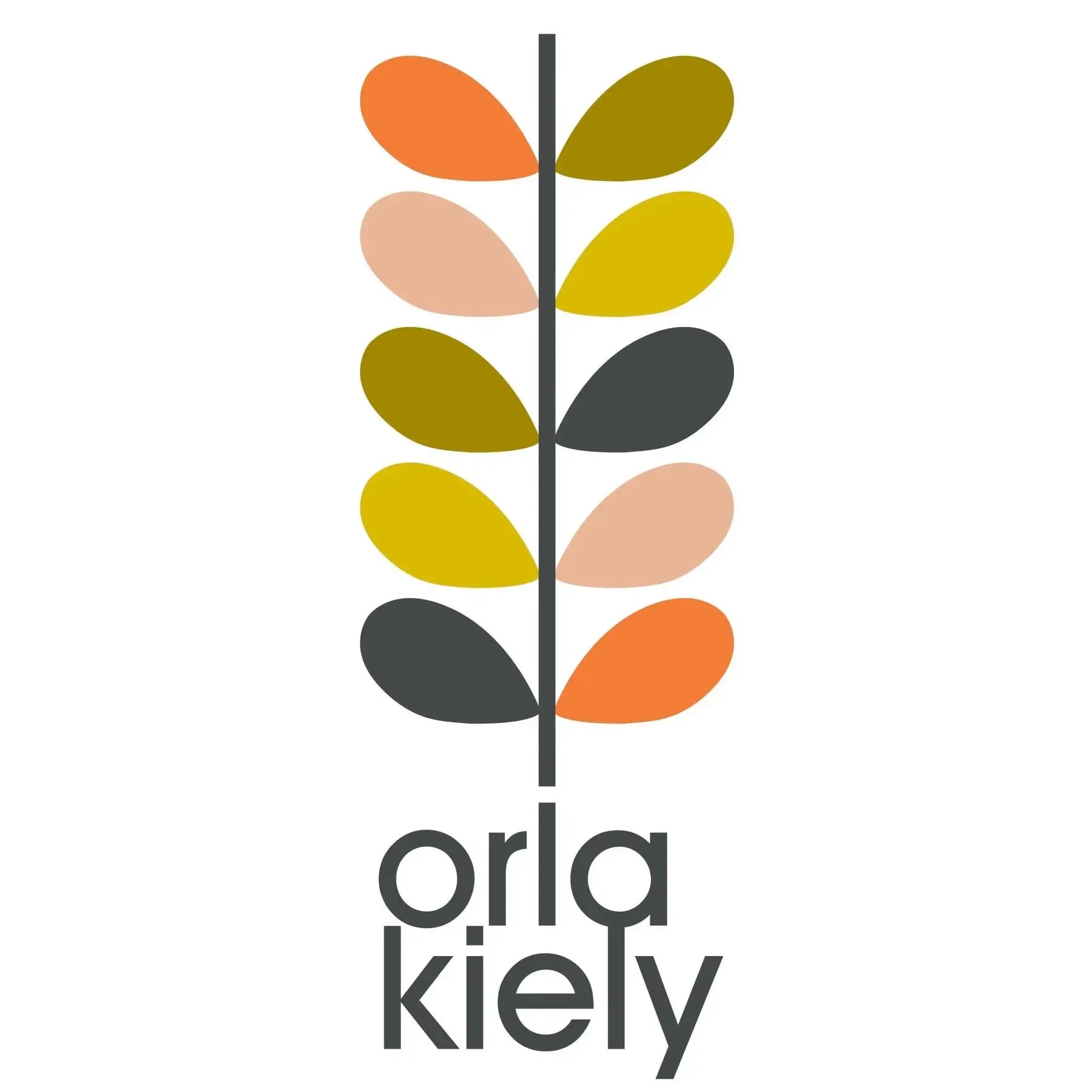 Orla Kiely Scribble Stem Duvet Cover Set - Queen Size, 100% Cotton, Modern Floral Print Bedding - Perfect for Master Bedroom, Guest Room & Cozy Home Decor