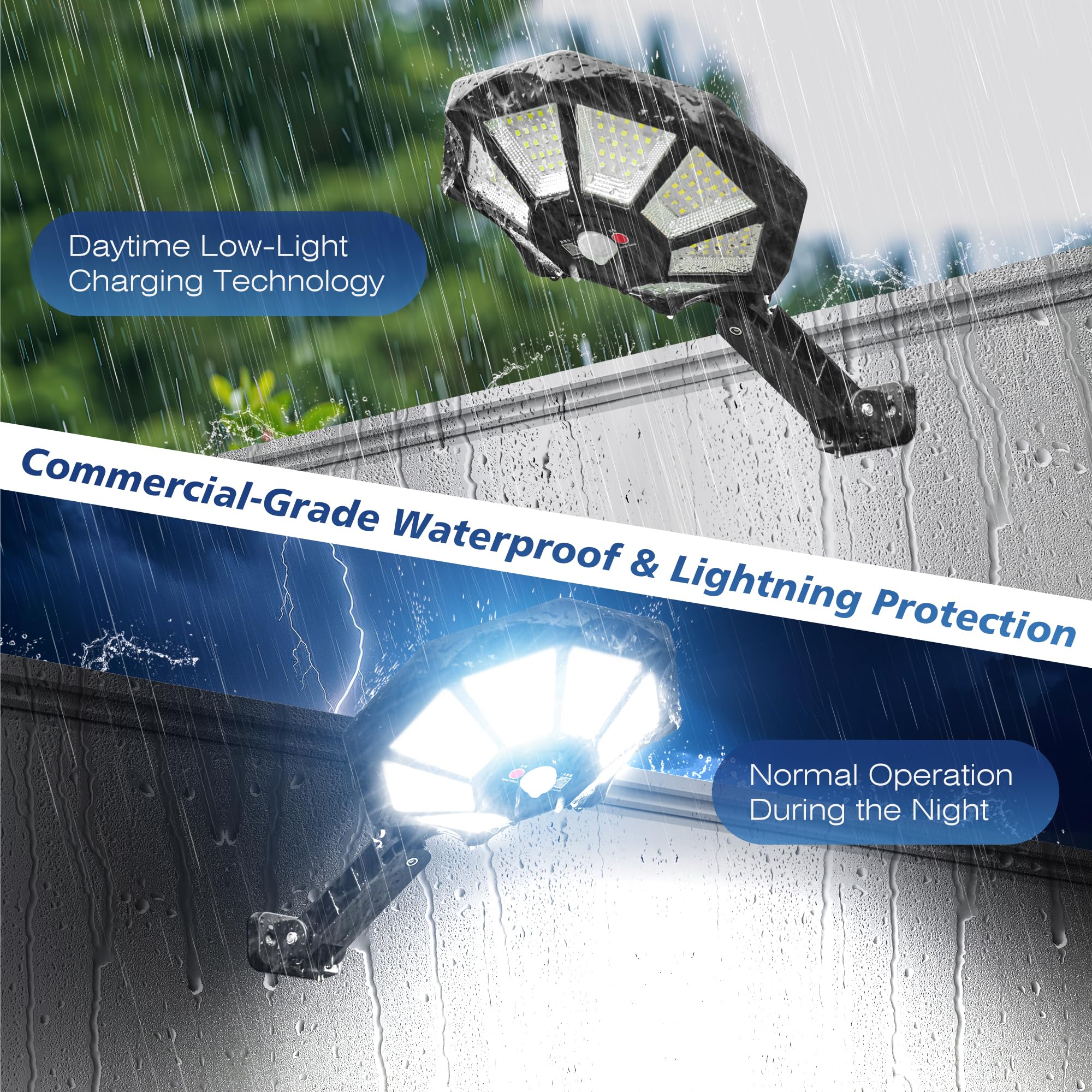 360° Wide Angle Solar Flood Lights Outdoor Waterproof - Super Bright LED Motion Sensor Security Lights with Remote, Dusk to Dawn Solar Street Lights for Yard, Garden, Pathway (4-Pack) - Perfect for Home, Patio & Driveway Lighting