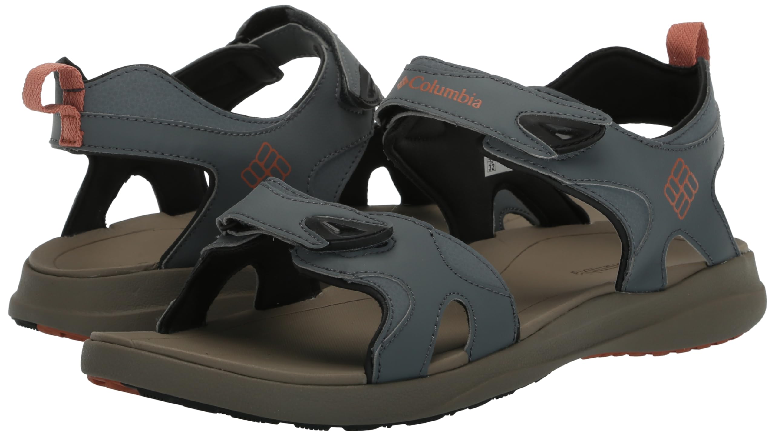 Columbia Men's 2 Strap Comfortable Outdoor Sandals - Black/Ti Grey Steel - Size 15 US - Perfect for Hiking, Beach & Summer Adventures