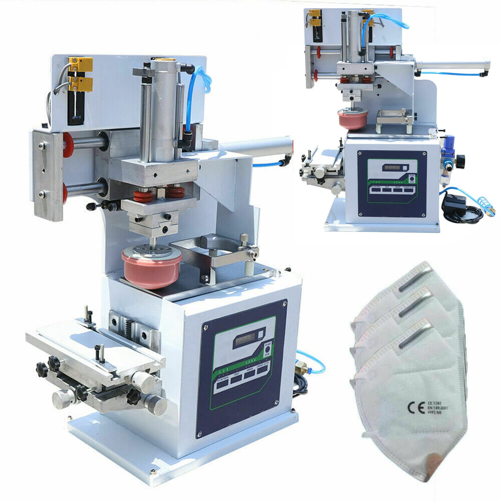 Pneumatic Pad Printing Machine - Ink Pressure Printer for DIY Logo Stamping & Embossing | Professional Printing Equipment for Metal, Plastic & Glass | Ideal for Crafts, Industrial Marking & Custom Branding