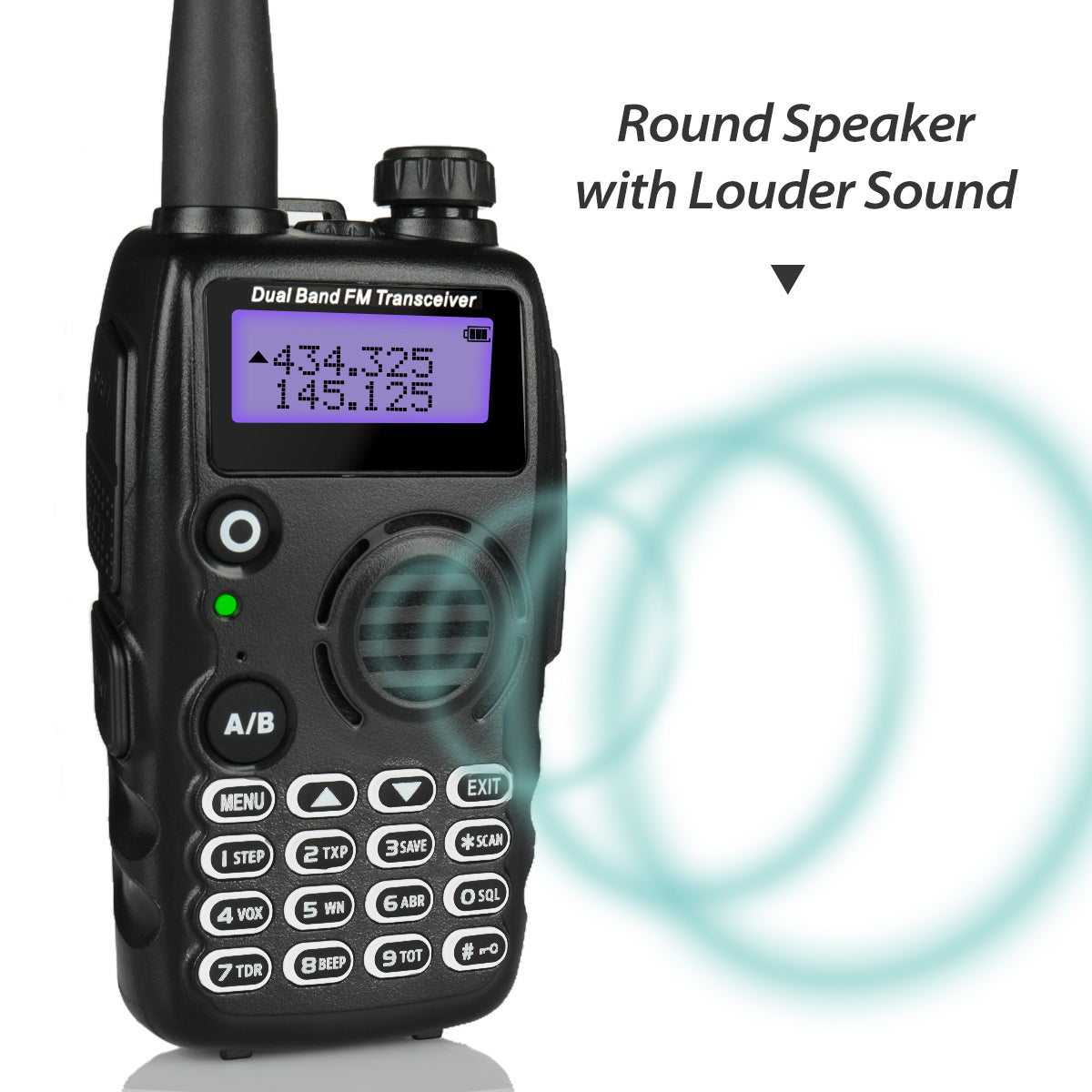 GA 5S Dual Band Tri Power Two-Way Radios (2 Pack + 1 Charging Cable) - Long Range Walkie Talkies for Outdoor Adventures, Construction Sites & Emergency Communication