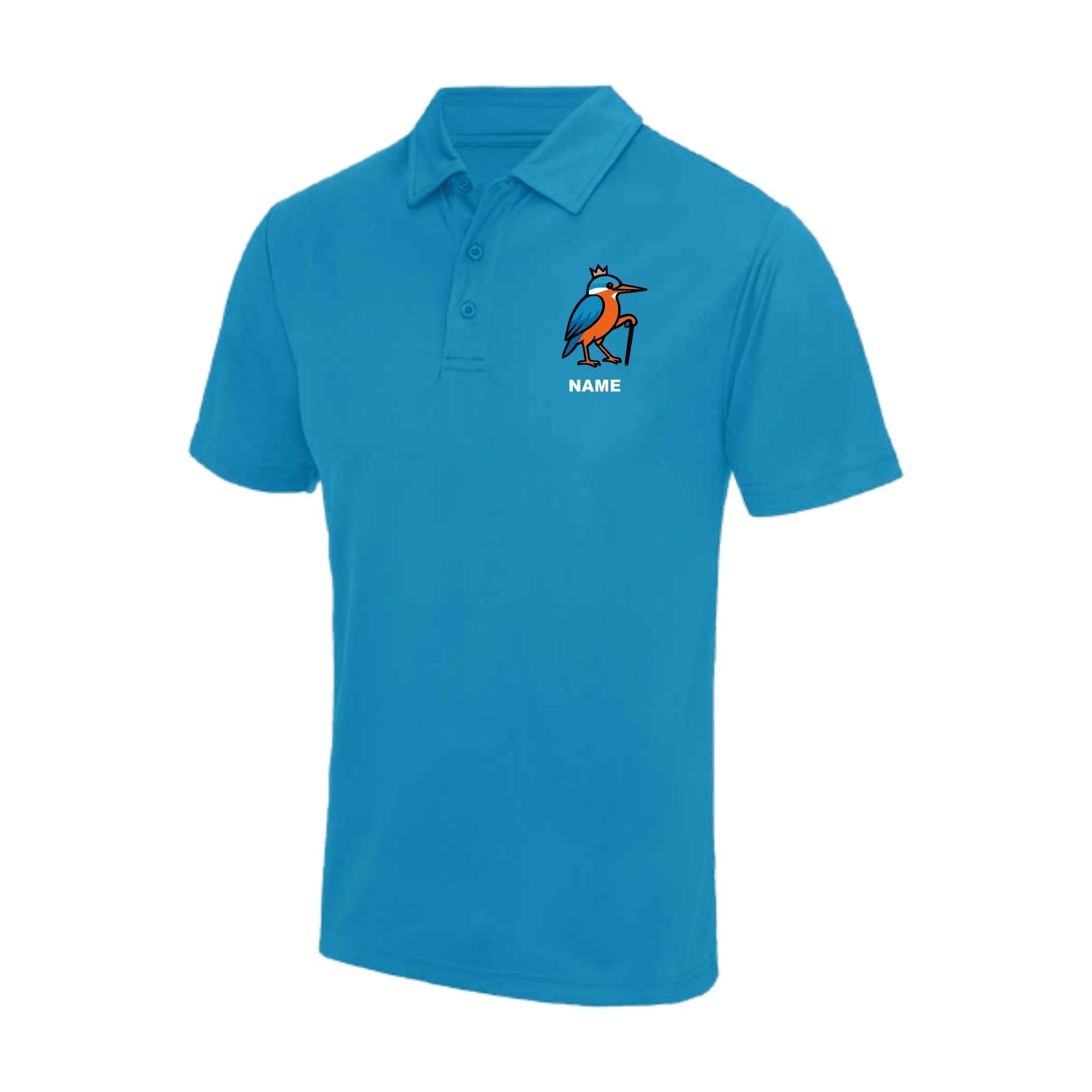 Cheddar Kingfishers Masters Team Polo Shirt - Premium Cotton Men's Performance Polo for Golf, Tennis & Casual Wear
