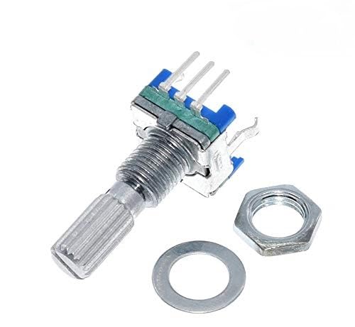 2-Pack Pro3D EC11 Rotary Encoder Potentiometer with Switch - 20mm Shaft for Audio Mixers, DIY Electronics & Arduino Projects