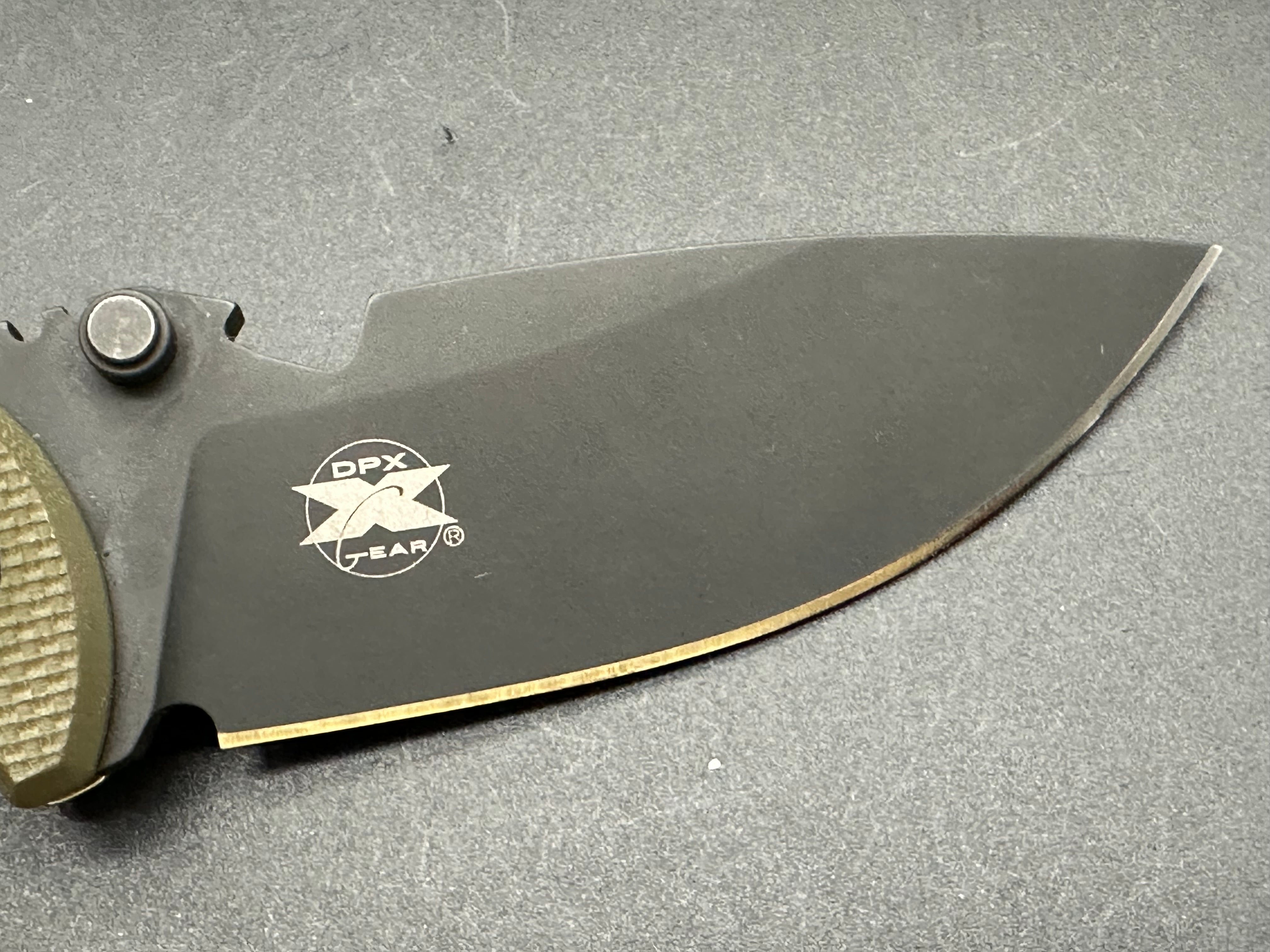 DPX Hest 2.0 Left Hand Titanium/G10 Frame Lock Folding Knife - EDC, Outdoor Survival & Tactical Use