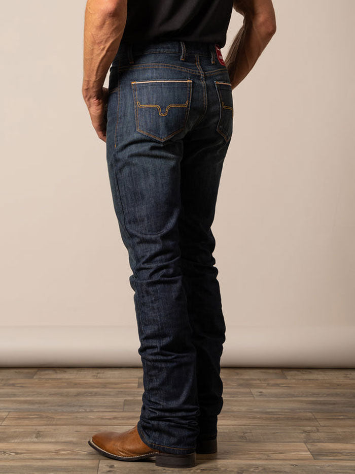 Kimes Ranch ROGER Men's Boot Cut Jeans - Classic Navy Blue Denim Pants for Cowboy Style & Western Fashion | Perfect for Rodeo, Ranch Work & Casual Wear