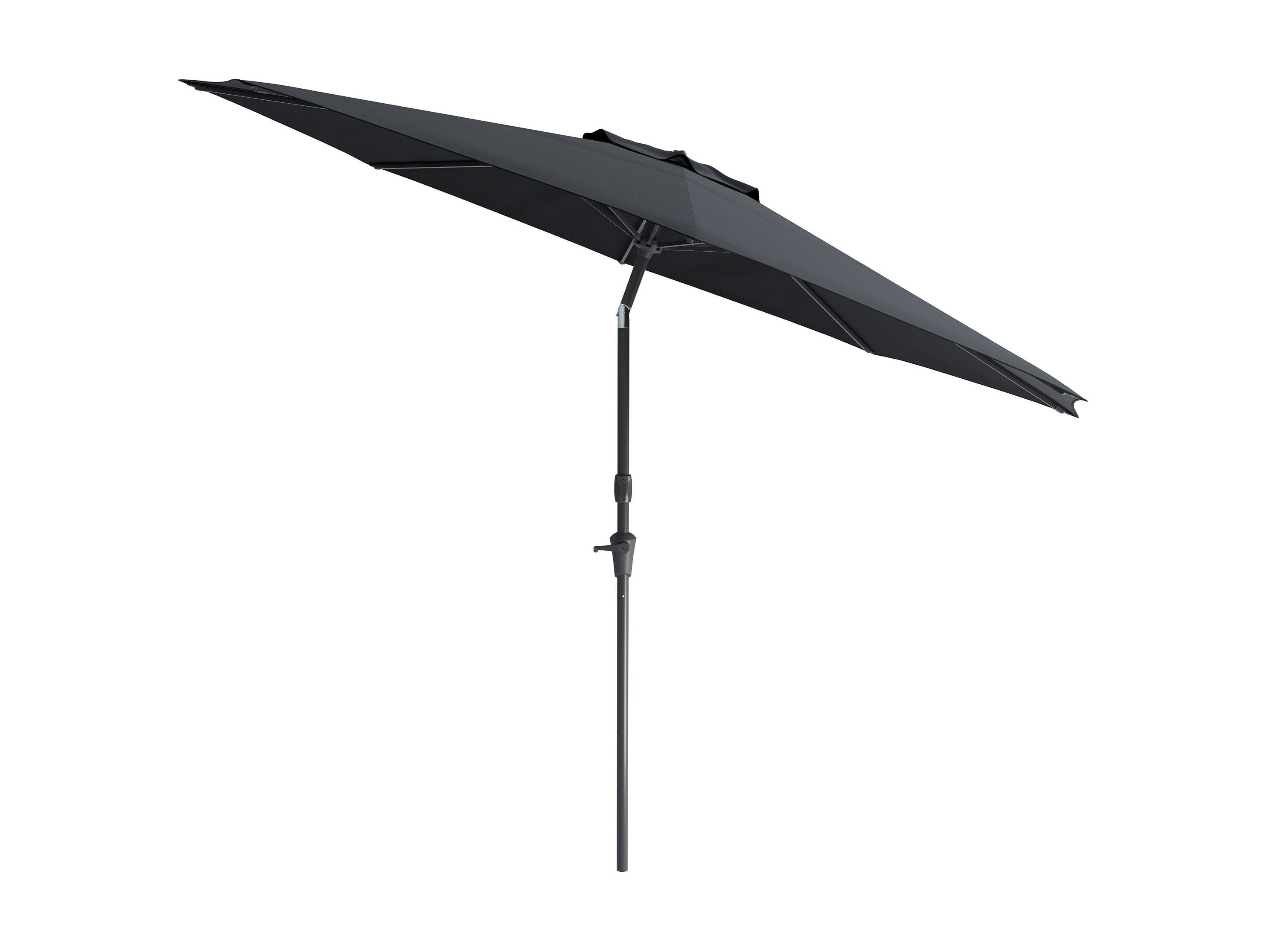 10ft Wind Resistant Black Patio Umbrella - Heavy Duty Outdoor Market Umbrella for Pool, Deck, Garden & Backyard - Perfect for Shade & Sun Protection