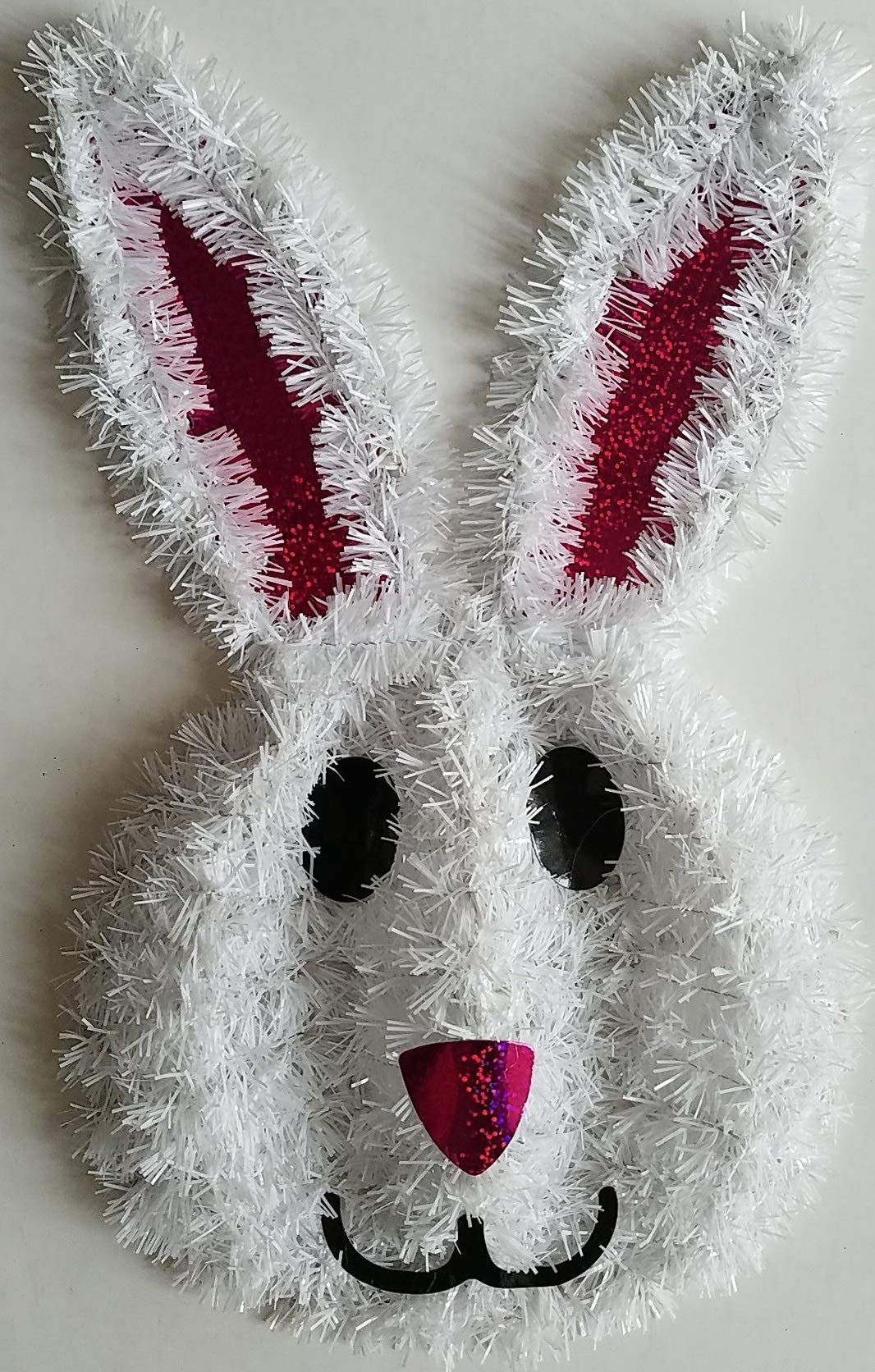 Easter Bunny Face Tinsel Wall Decor - 14