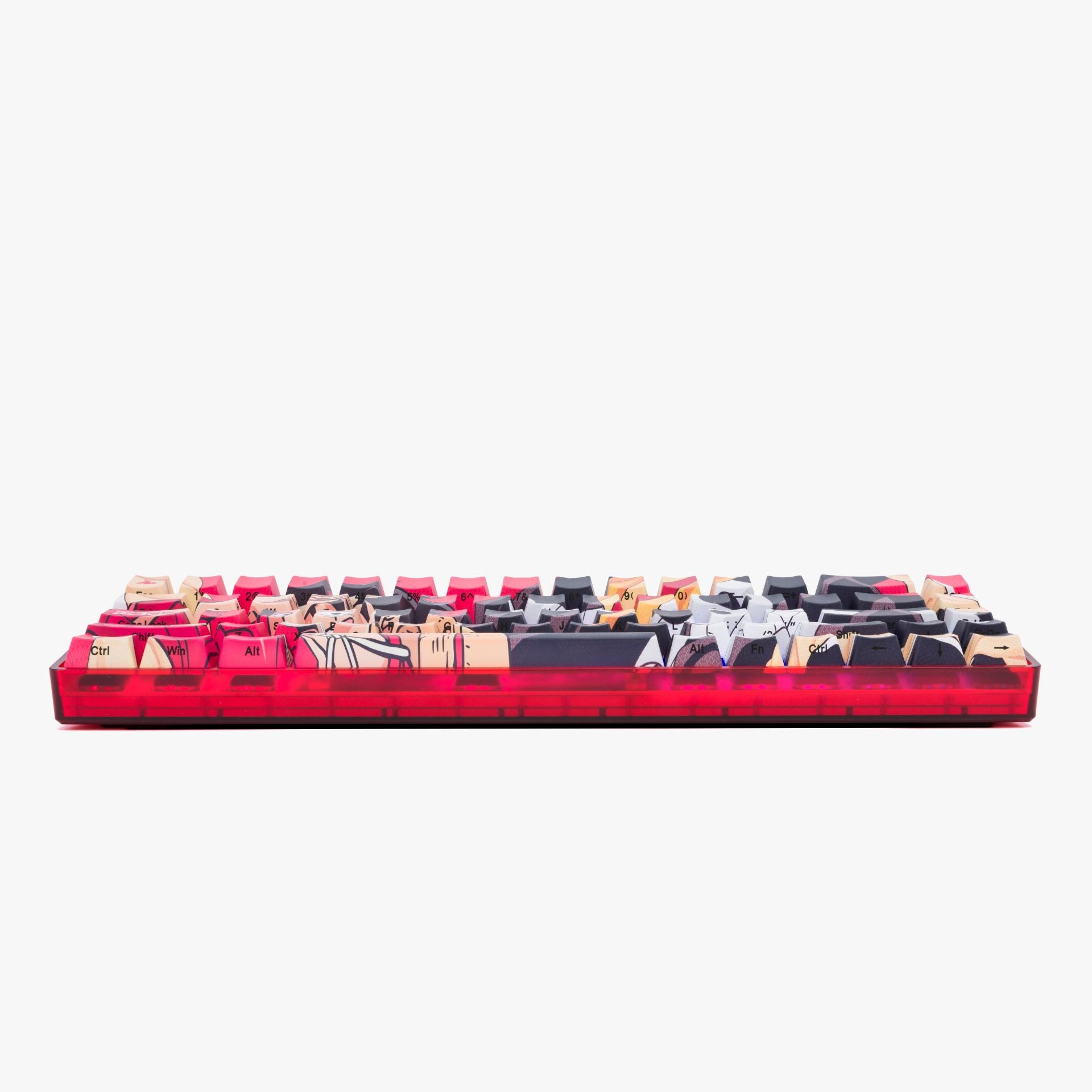 One Piece x HG Basecamp 65 Mechanical Keyboard - Luffy Edition for Anime Fans & Gamers - Perfect for Gaming, Typing & Anime Collectors