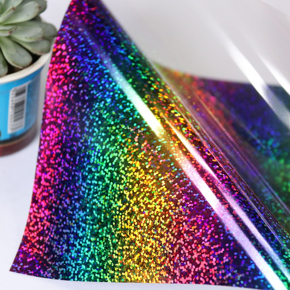 HOHOFILM Holographic Stripe Multi Heat Transfer Vinyl HTV - 20