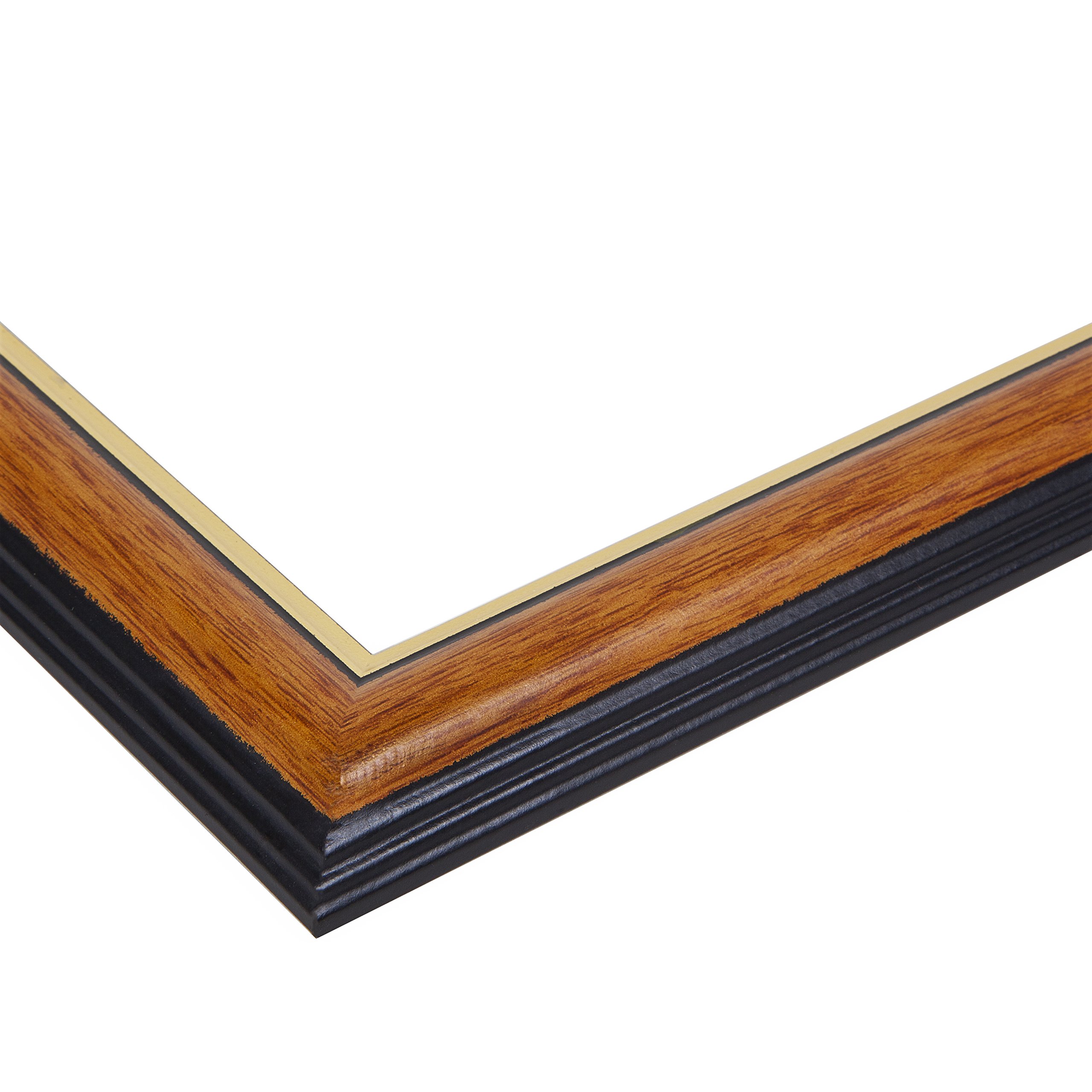 ArtToFrames 8.5x11 Diploma Picture Frame with 4x6 Photo Opening - Honey Gold Wood Frame for Graduation Certificates, Awards & Family Photos - Perfect for Office, Home Decor & Gift Giving
