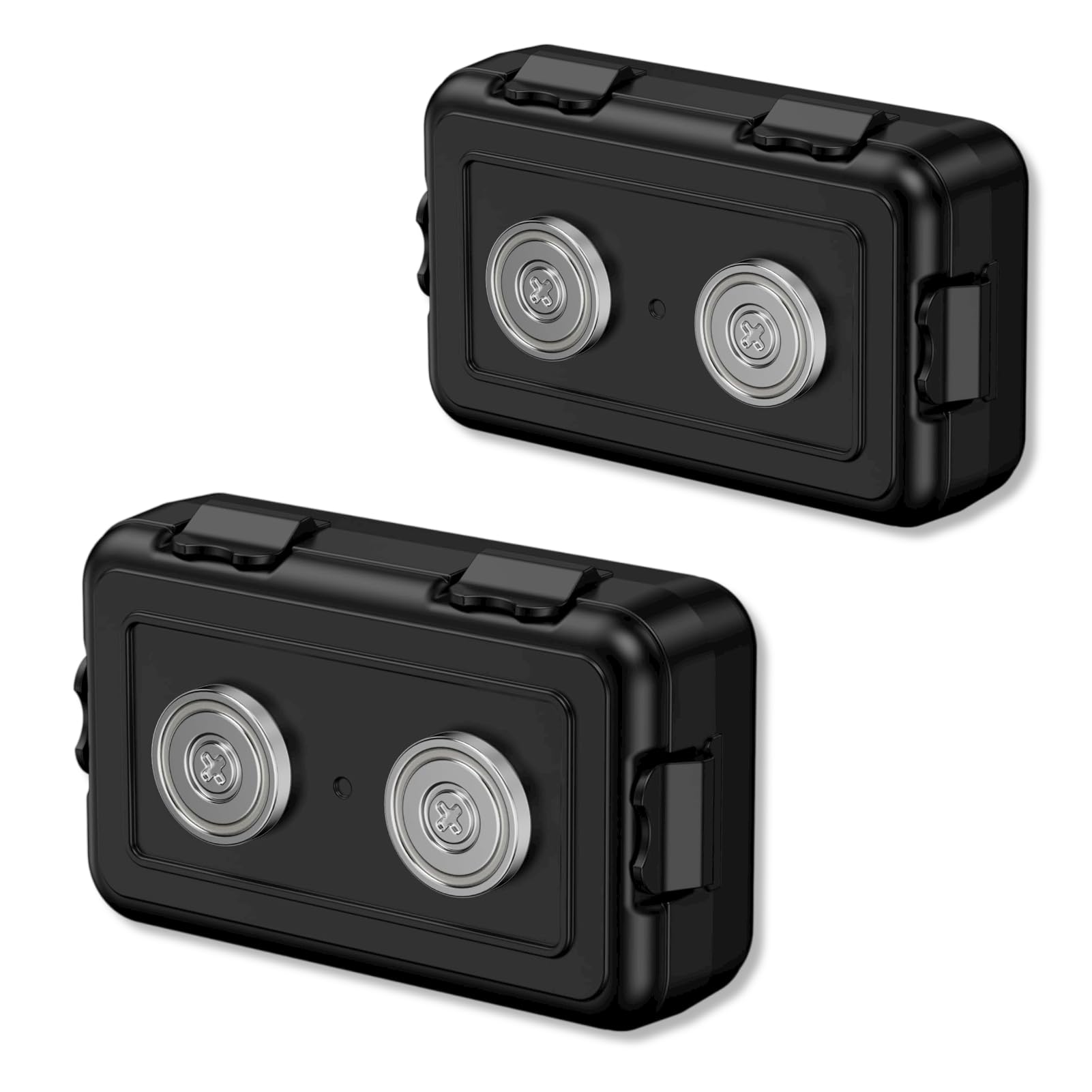 2 Pack Magnetic Car Key Holder - Waterproof Hide-A-Key Box for Indoor & Outdoor Use, Under Vehicle Key Storage Solution (Perfect for Spare Keys, Emergency Access, and Home Security)