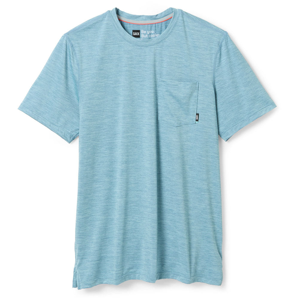 Cooling Men's Short Sleeve T-Shirt with Pocket - Droptemp Technology for All-Day Comfort - Perfect for Workouts, Outdoor Activities & Summer Wear