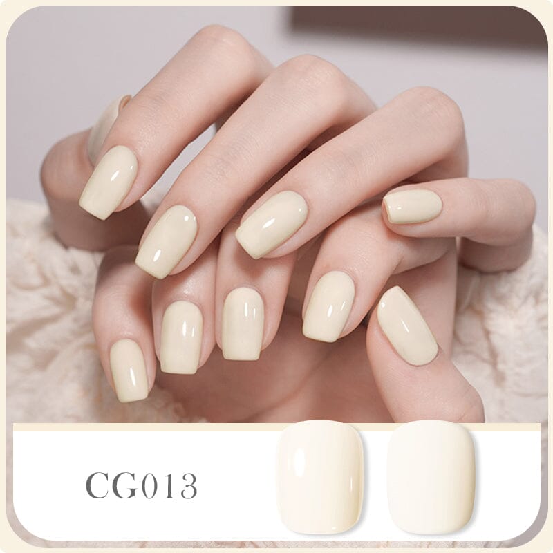 Silky White Series Color Gel Polish CG013 - 10ml Nail Polish for Manicure & Pedicure - Long Lasting & High Gloss Finish - Perfect for Home & Salon Use