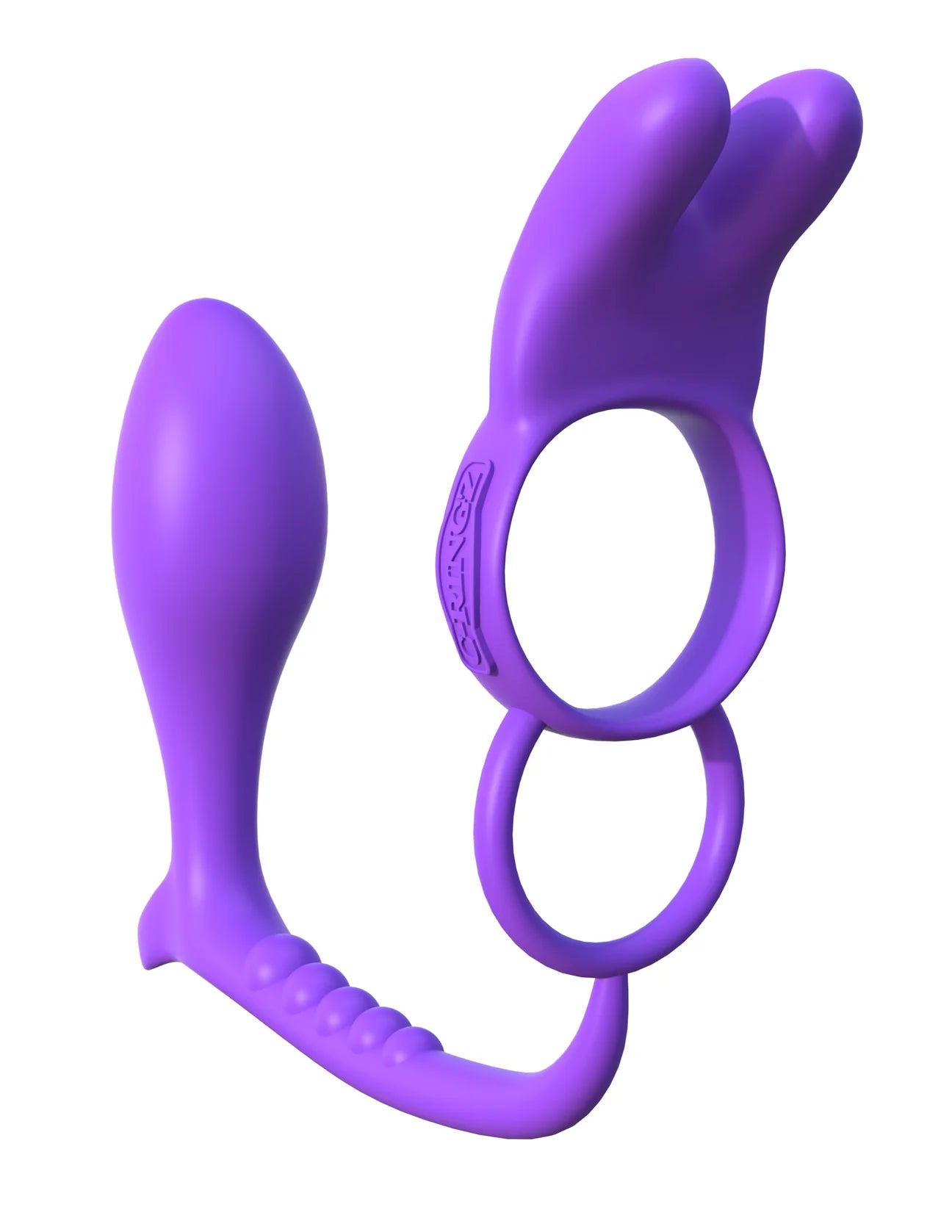 Fantasy C Ringz Assgasm Vibrating Rabbit Ring - Purple Pleasure Ring for Couples, Solo Play & Sensual Enhancement