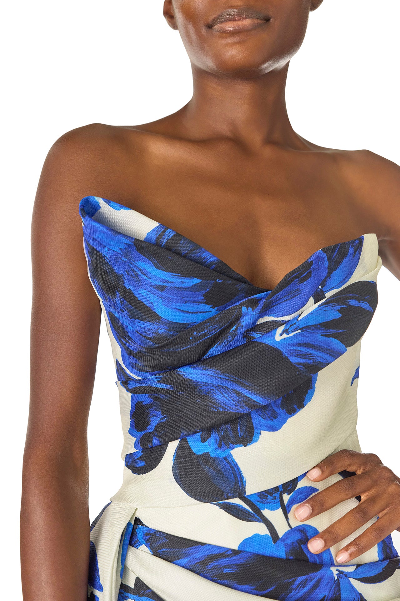 Elegant Asymmetric Draped Column Gown for Women - Formal Evening Dress for Weddings, Galas & Red Carpet Events