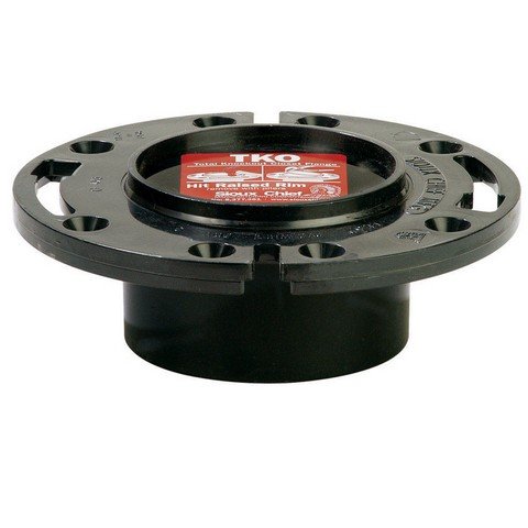 883-AT 3 x 4 Inch ABS Closet Flange for Toilet Drain Pipe - Durable Plumbing Connector for Bathroom Renovation & DIY Installation