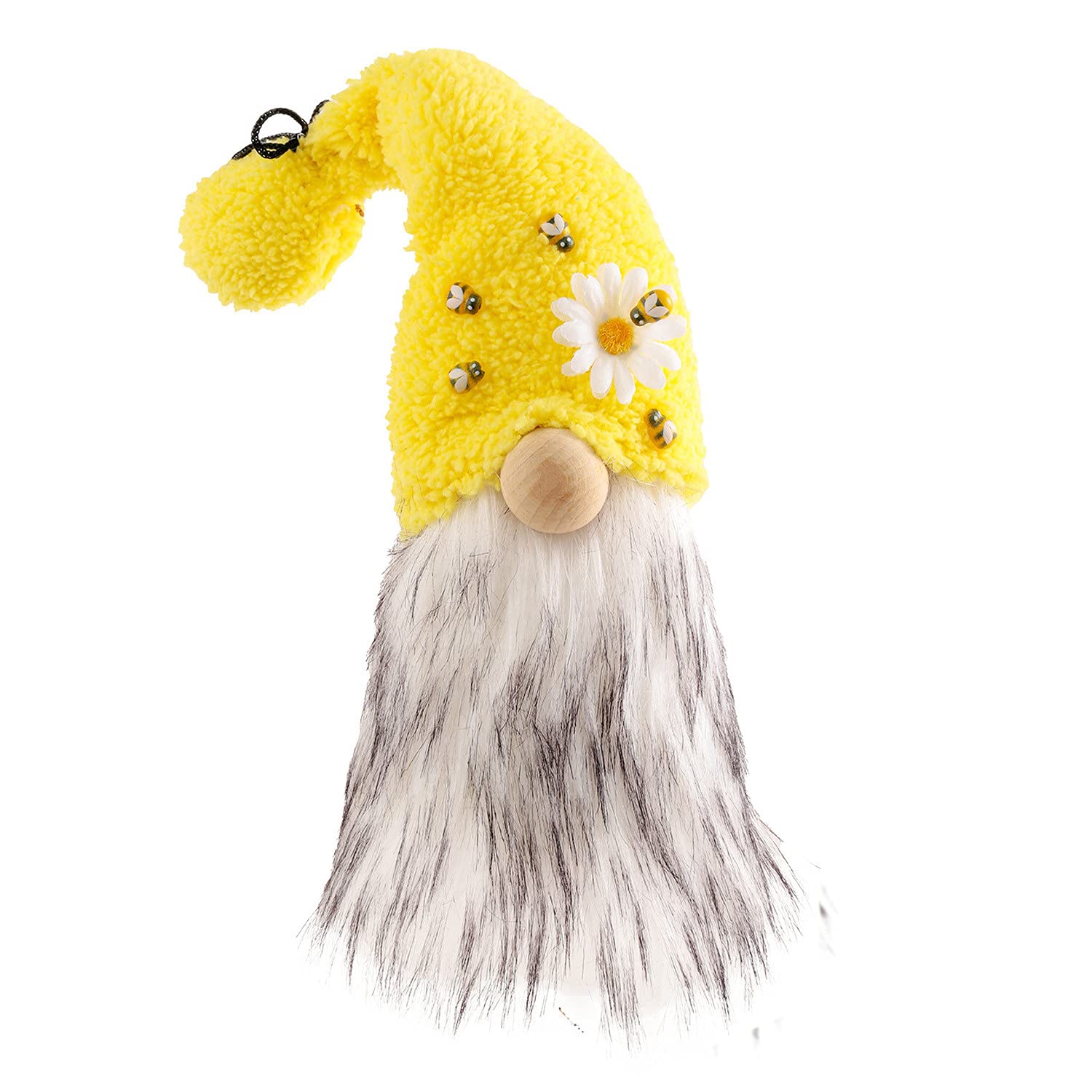 Syneyper Gnome Decorations for Home, Garden & Office - Cute Brown Dwarf Ornament Set (Yellow, One Size) - Perfect for Christmas, Easter & Seasonal Tabletop Displays