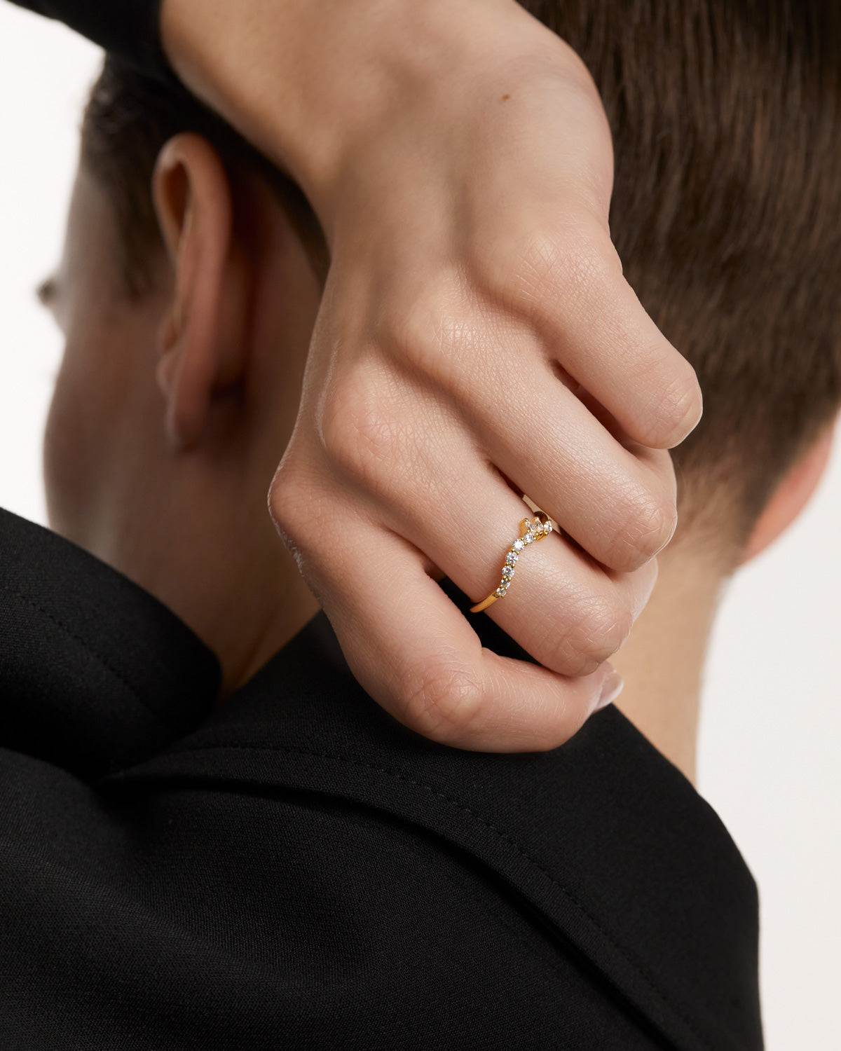 GRID 1 Dance Gold Ring - Elegant 14K Gold Plated Ring for Women, Perfect for Parties, Weddings & Special Occasions