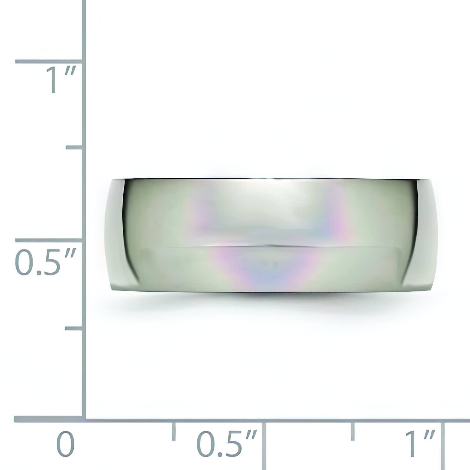 8mm Titanium Men's Wedding Ring Band - Size 10 - Durable & Hypoallergenic Jewelry for Grooms, Anniversaries & Everyday Wear