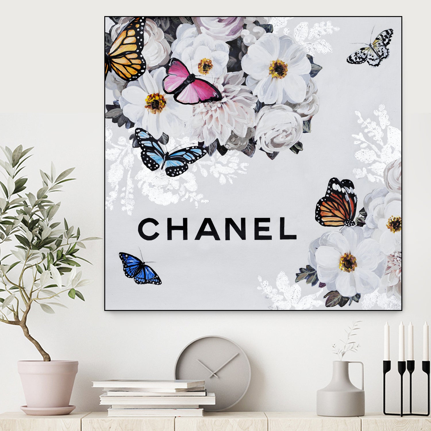 Chic Blooms I - Elegant Artificial Floral Arrangement for Home Decor, Wedding Centerpieces & Office Table Decorations