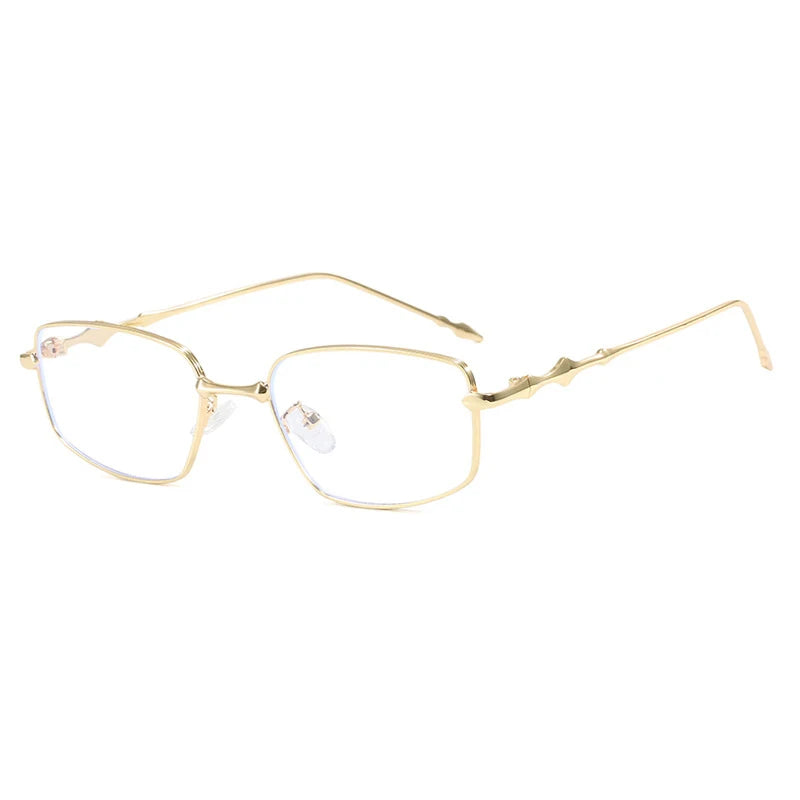 CCspace Women's Full Rim Square Alloy Reading Glasses R57528 - Fashionable Lightweight Eyewear for Reading, Working & Computer Use | Perfect for Office, Home & Daily Wear