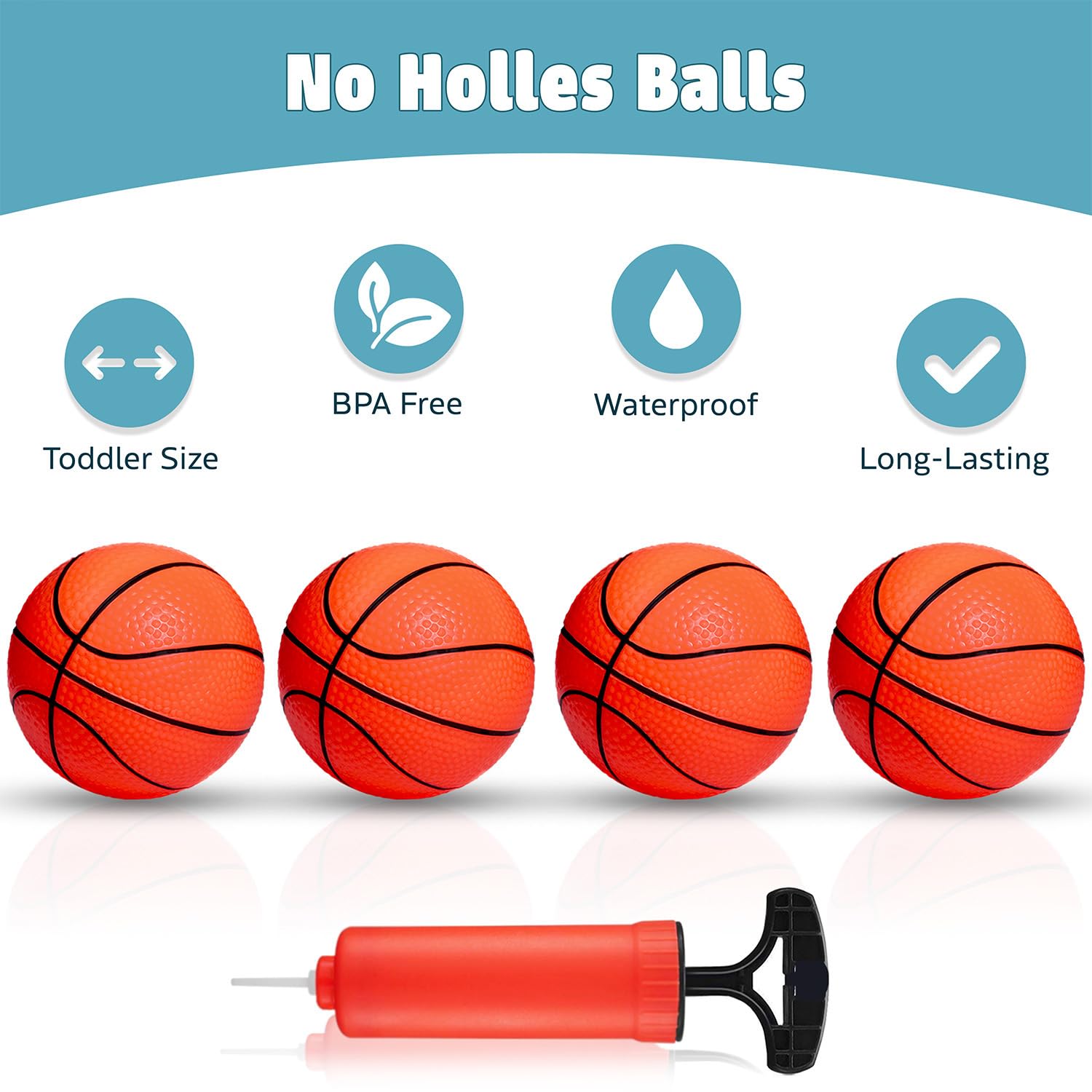 **Bathtub Basketball Hoop for Toddlers & Kids - 4 Soft Balls, Mold-Free & Strong Suction Cup - Fun Bath Shooting Game Toy for Boys & Girls - Perfect for Bathtime Play & Indoor Activity**