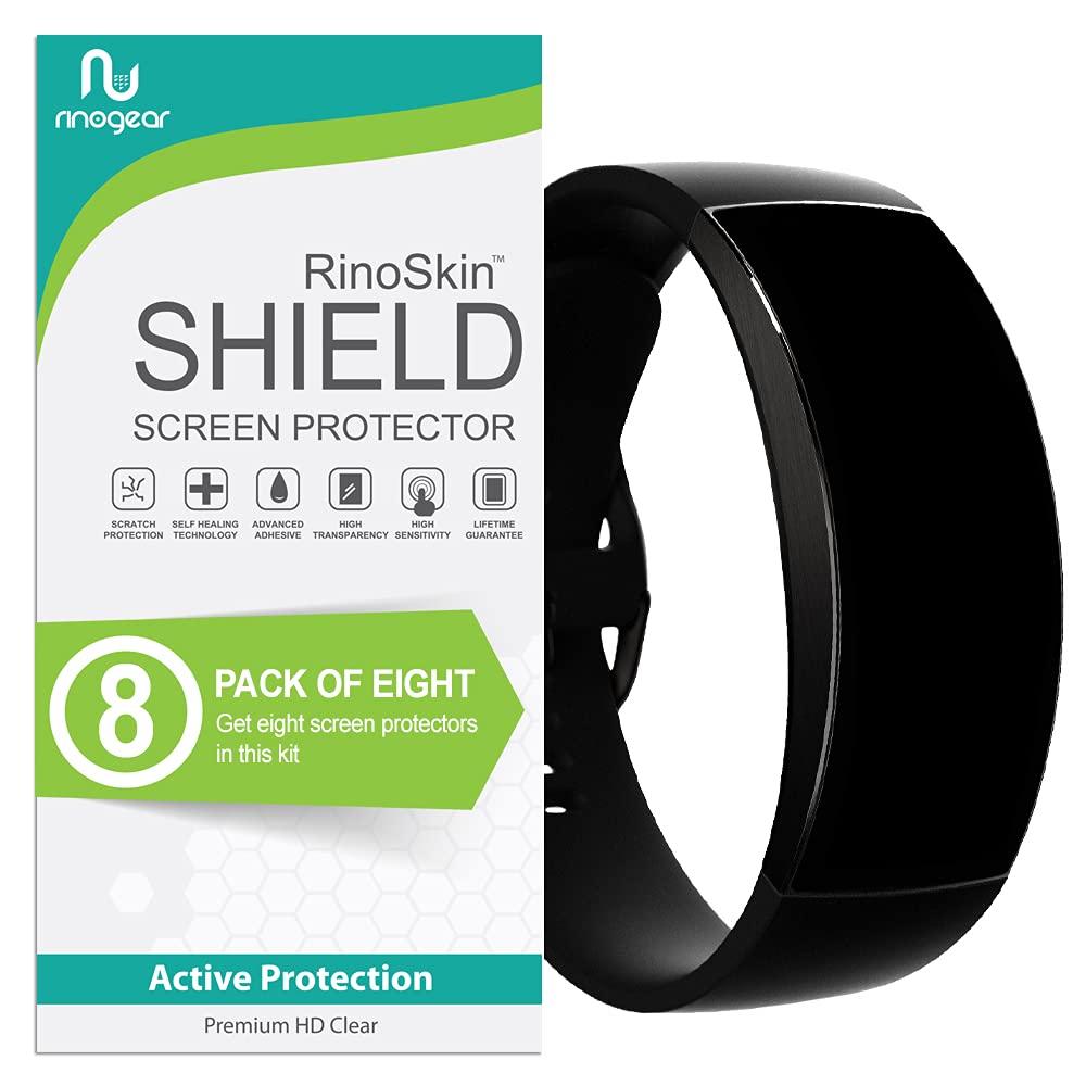 (8-Pack) RinoGear Flexible TPU Screen Protector for Amazfit X - Case Friendly, Full Coverage, Anti-Scratch & Bubble-Free - Perfect for Workouts, Running & Outdoor Activities