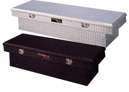 Single Lid Crossover Truck Toolbox - Heavy Duty Aluminum Storage for Pickup Trucks | Perfect for Tools, Equipment & Work Gear Organization