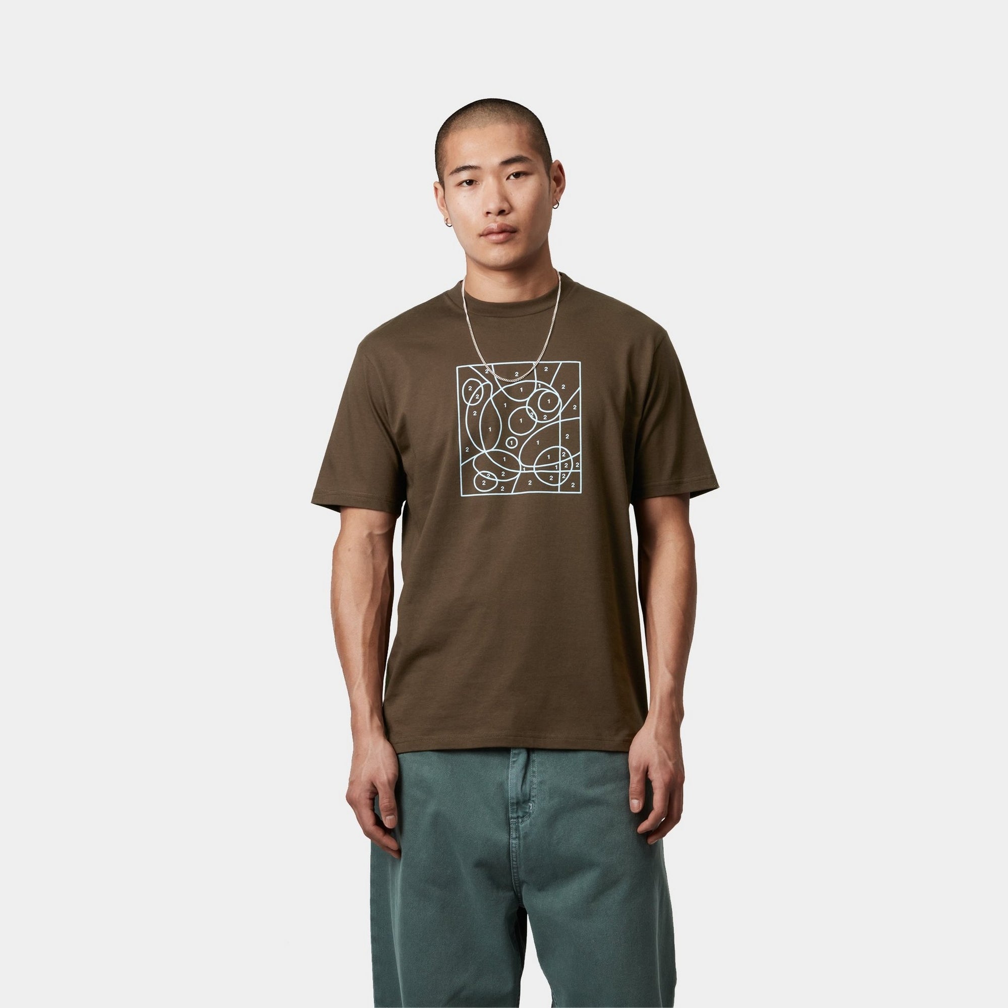 By The Numbers Graphic T-Shirt | Liberica / Air Sky | Casual Wear for Men & Women - Perfect for Everyday Outfits, Street Style & Lounge Comfort