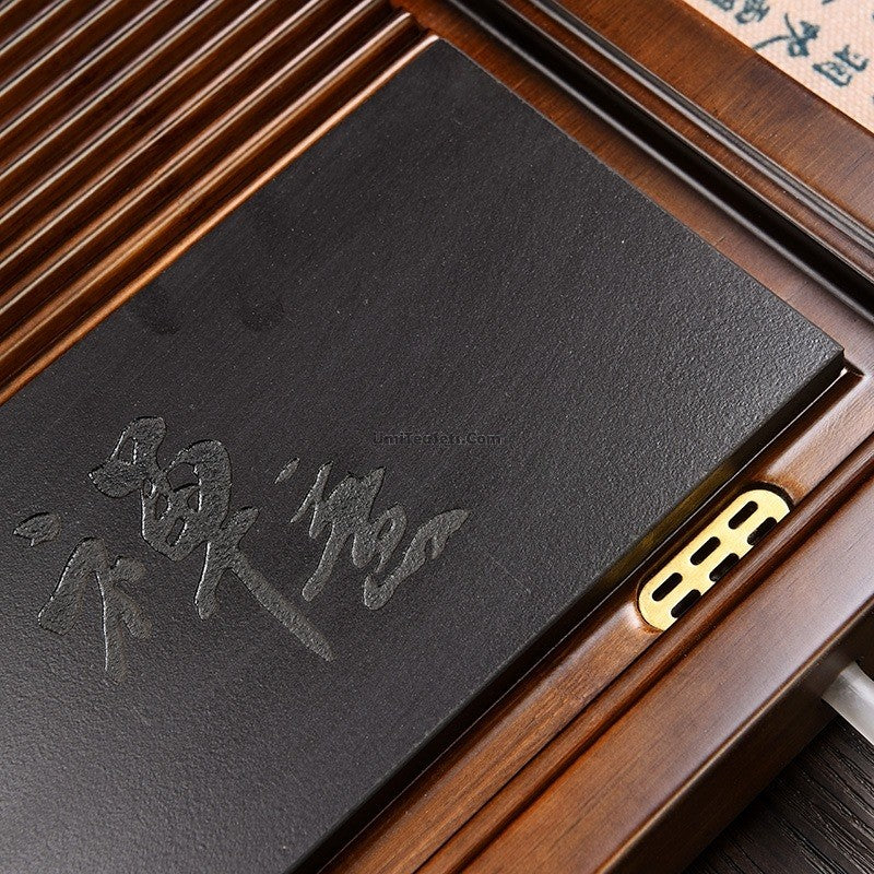 Premium Zen Gongfu Bamboo Tea Tray - Handcrafted Chinese Tea Ceremony Set for Matcha, Oolong & Herbal Tea - Perfect for Meditation, Home Decor & Tea Lovers