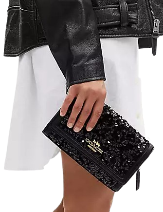 Coach Leather Flap Crossbody Bag for Women - Stylish Shoulder Purse with Adjustable Strap, Perfect for Work, Travel & Everyday Use