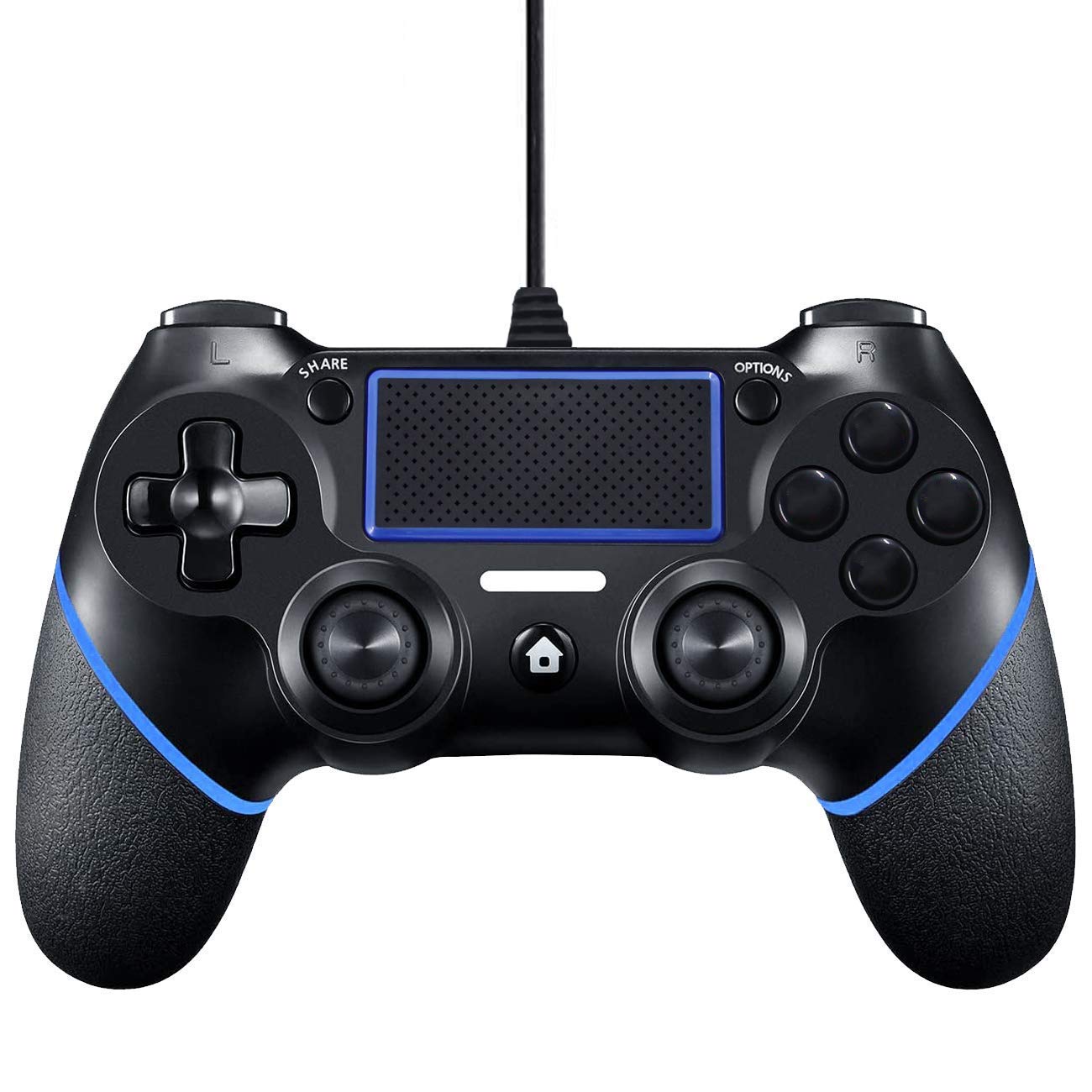 AUELEK Wired USB Controller for PS4/PS4 Pro/PS4 Slim/PC - Dual Vibration Gamepad with Anti-Slip Grip & 1.5m USB Cable - Perfect for Gaming, Streaming & Multiplayer Sessions