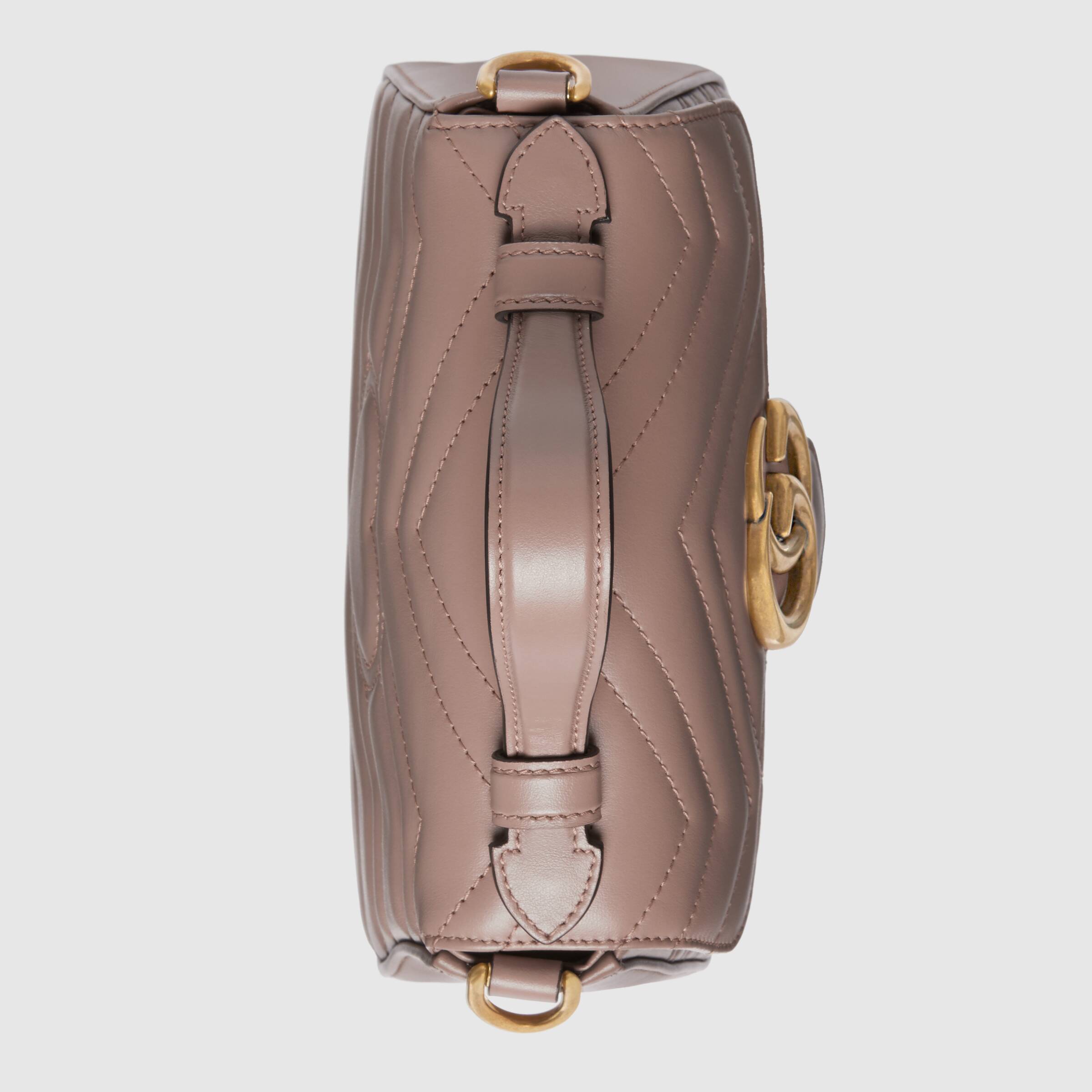 Gucci GG Marmont Mini Top Handle Bag in Dusty Pink | Luxury Crossbody Purse for Women | Perfect for Date Night, Parties & Everyday Use