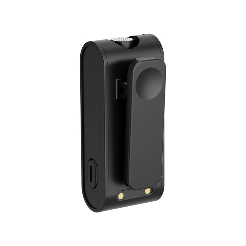 Ulanzi A100 Wireless Lavalier Microphone for iPhone Android - Clip-on Omnidirectional Mic with Noise Reduction for YouTube, Vlogging, Live Streaming & Interviews
