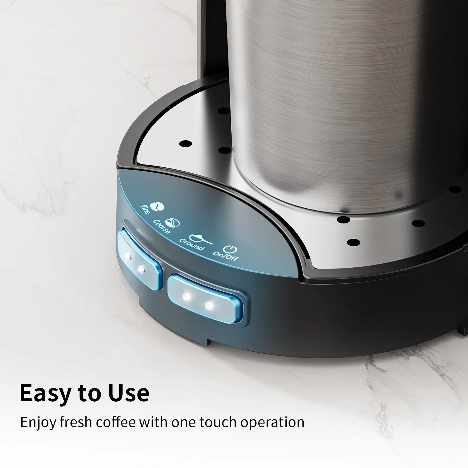 Premium Single Serve Coffee Maker with Built-in Grinder - Compatible with Whole Beans & Ground Coffee - Includes Travel Mug for Home, Office & On-the-Go Use