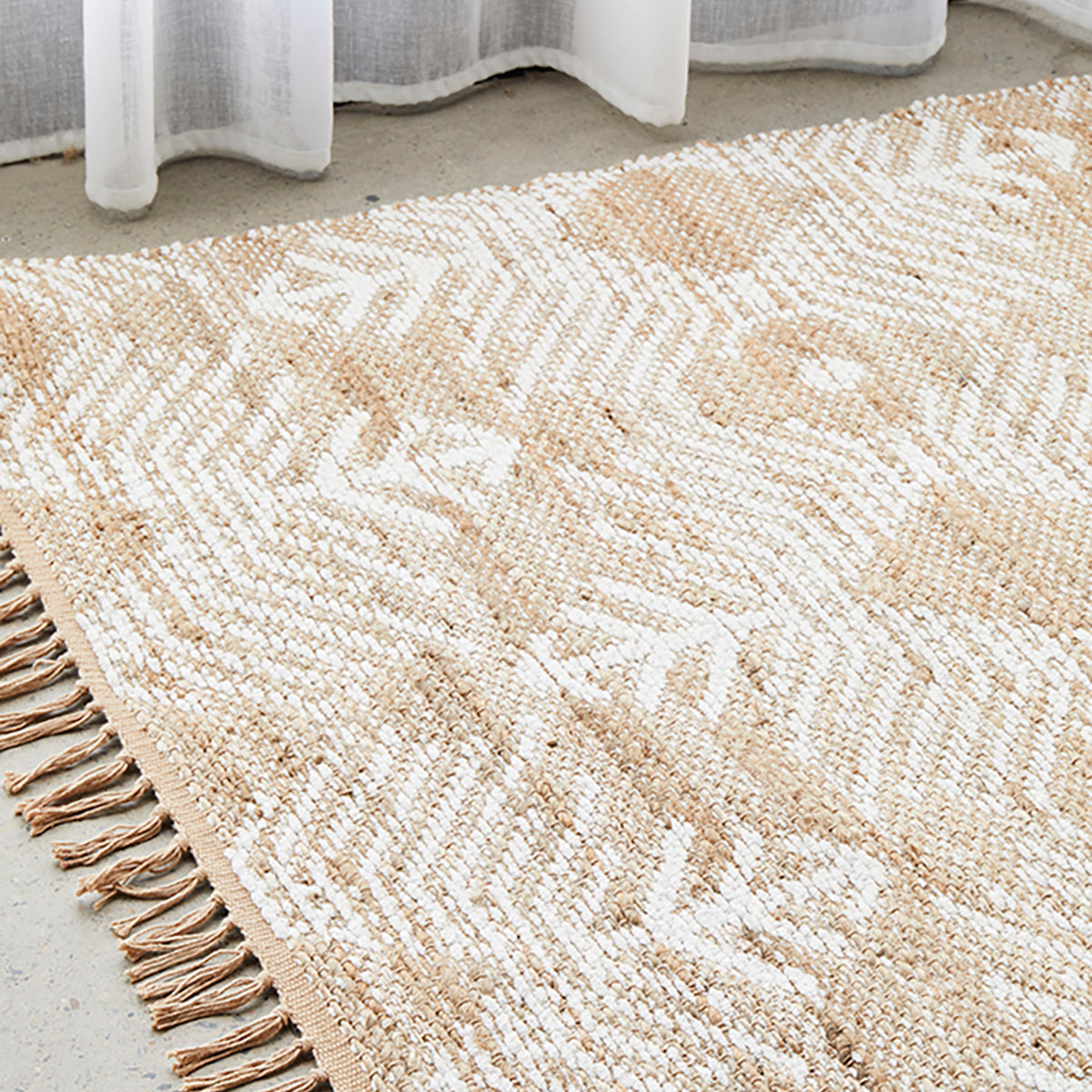 Bodhi Rosa Natural Fiber Rug - Handwoven Boho Chic Area Rug for Living Room, Bedroom & Nursery - Eco-Friendly Home Decor