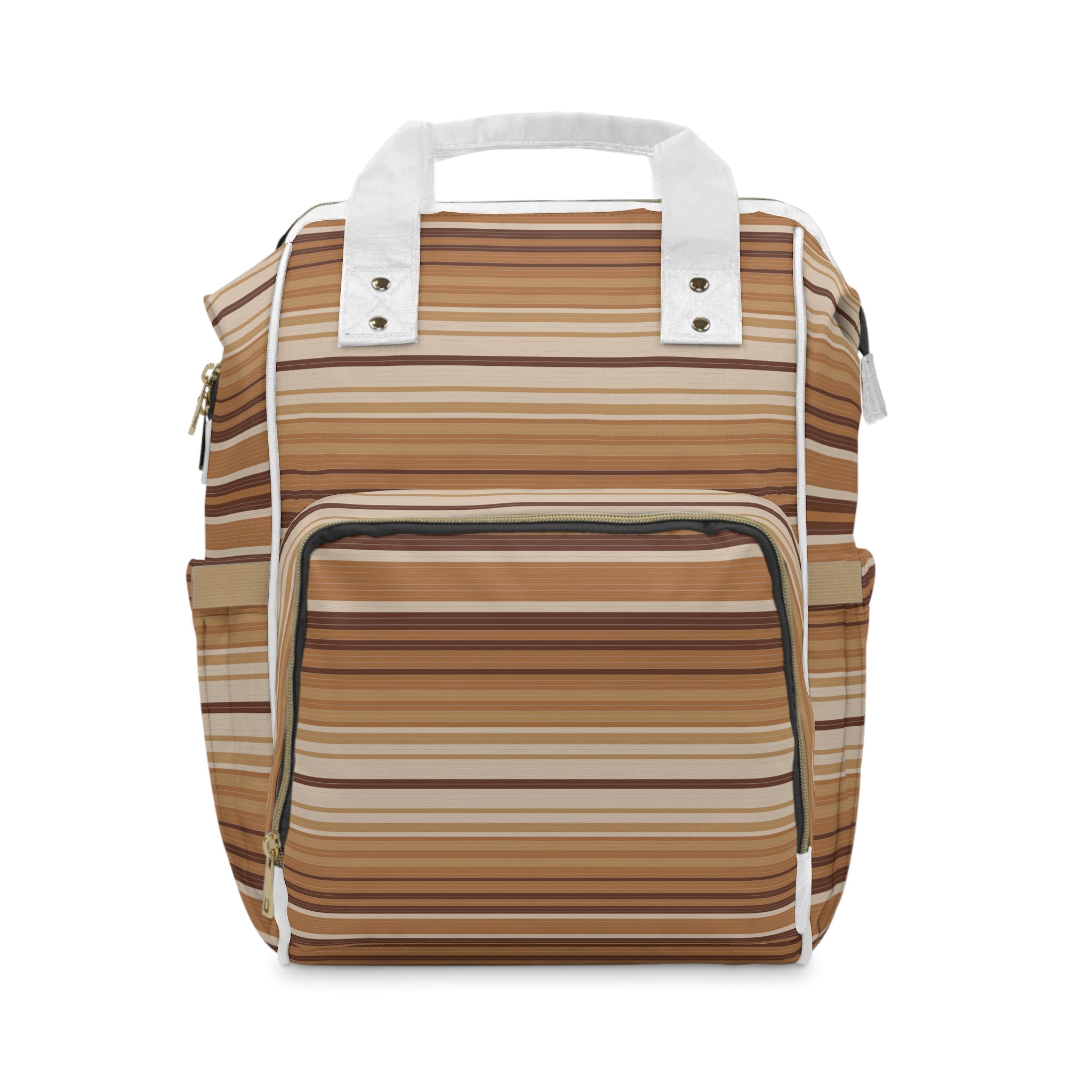 Stylish Striped Southwestern Diaper Backpack - Multifunctional Baby Bag for Moms, Perfect for Travel & Daily Use