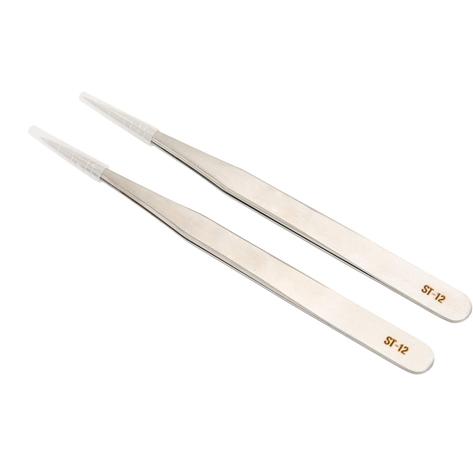 Stainless Steel Precision Tweezers - Rustproof Pointed Tip Tweezers for Electronics, Jewelry & Crafts - Perfect for Watch Repair, Eyebrow Grooming & Model Making