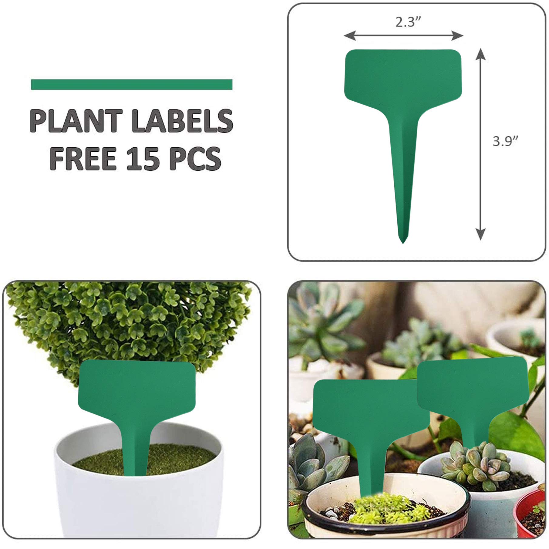 5-Pack Heavy Duty Clear Plastic Plant Saucers - Thick & Sturdy Drip Trays for Indoor/Outdoor Flower Pots - Perfect for Garden, Balcony & Patio Plant Drainage