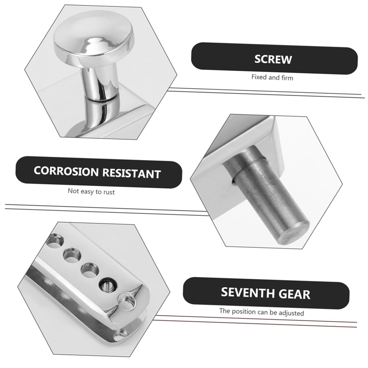 2-Pack Glass Door Lock for Bedroom, Shower & Patio - Sliding Door Security Lock with Zinc Alloy Cylinder, Child Safety Catch for Frameless Glass Doors (Home, Office, Hotel Use)