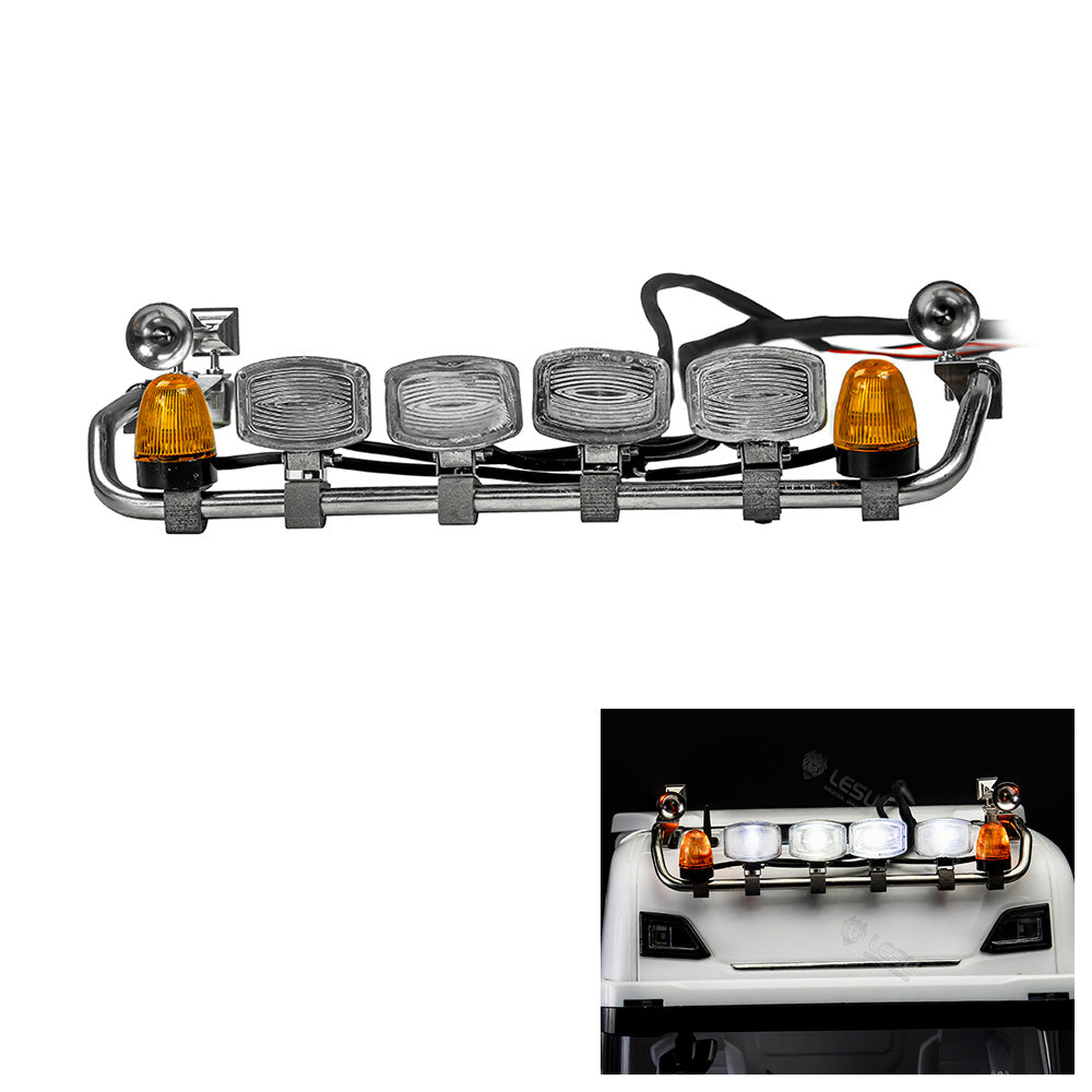 LESU 1/14 770S RC Tractor Truck LED Roof Light - Overhead Cab Lamp for Remote Controlled Simulation Car Models & DIY Spare Parts - Perfect for Night Driving and Realistic RC Vehicle Customization