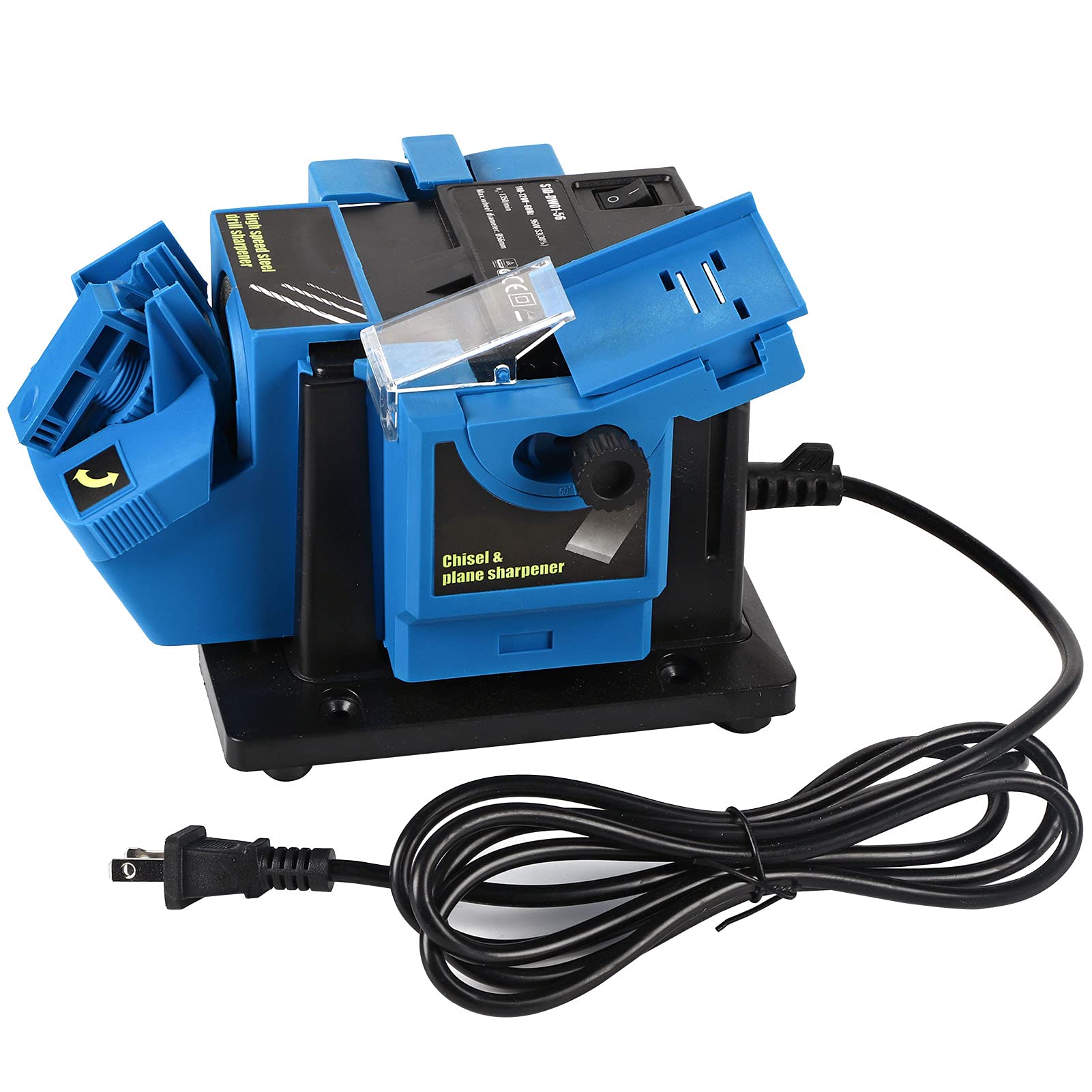 Multifunctional Electric Sharpener for Knives, Scissors, Drill Bits & Planer Blades - 110V US Plug - Perfect for Home, Workshop & DIY Projects