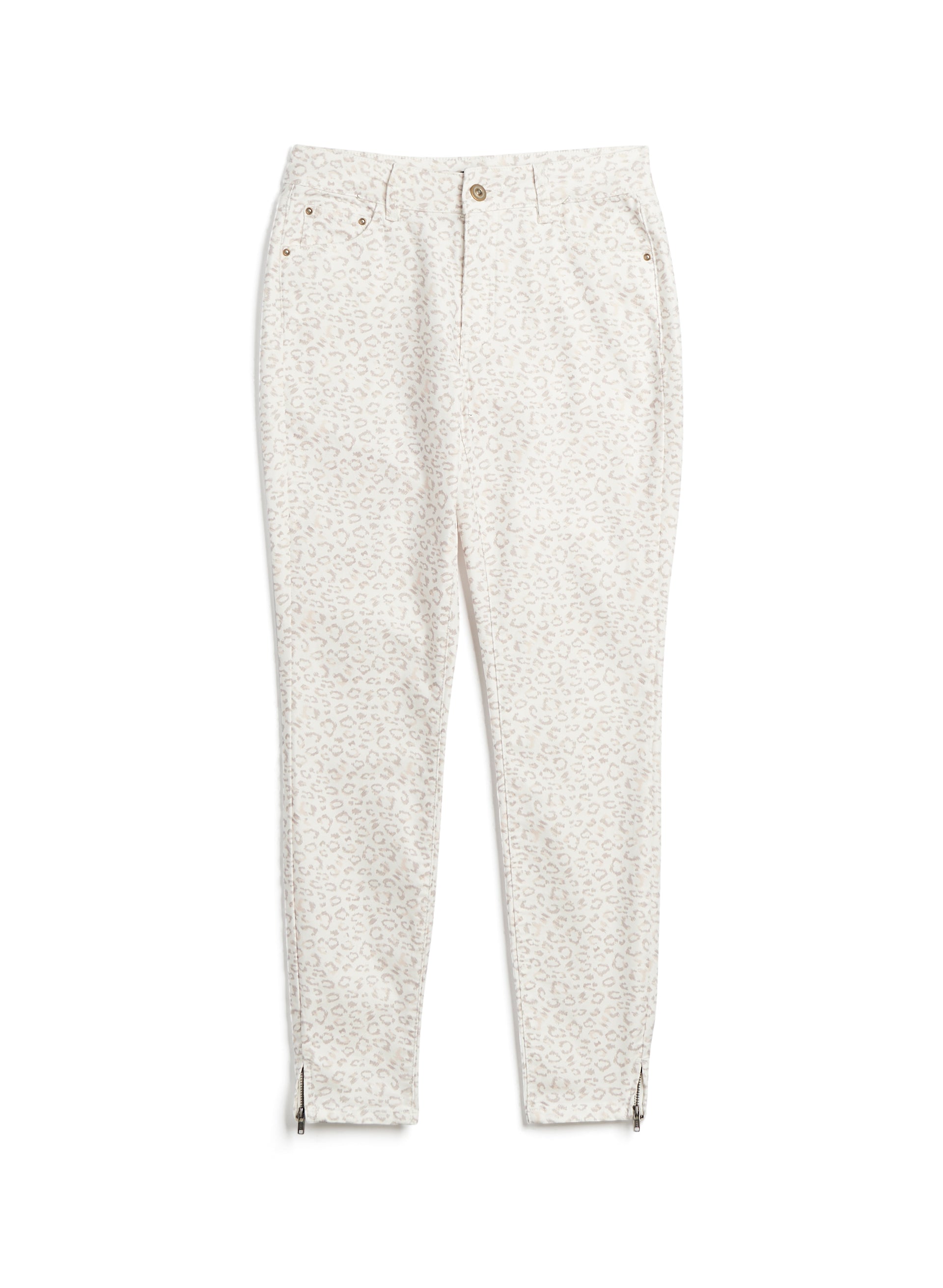 Charlie B Women's Animal Print Stretch Skinny Jeans - High Waisted Comfort Denim Pants for Casual Wear & Night Out